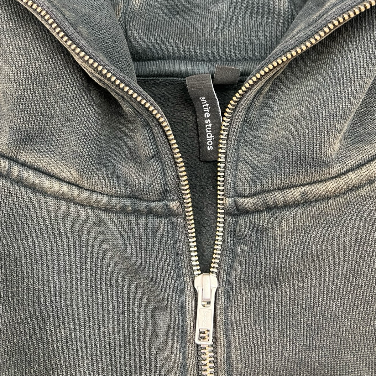 (W) Entire Studios Cropped Full Zip Hoodie
