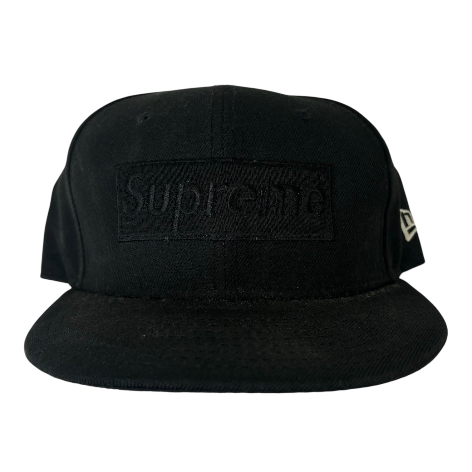 Supreme AW14 New Era Tonal Box Logo Fitted Hat Black