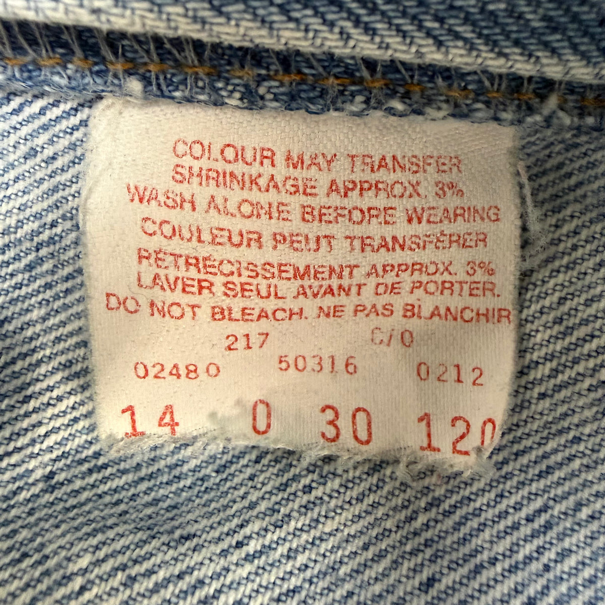 (W) Vintage Levi’s 503 Slim Fit Jeans Blue
