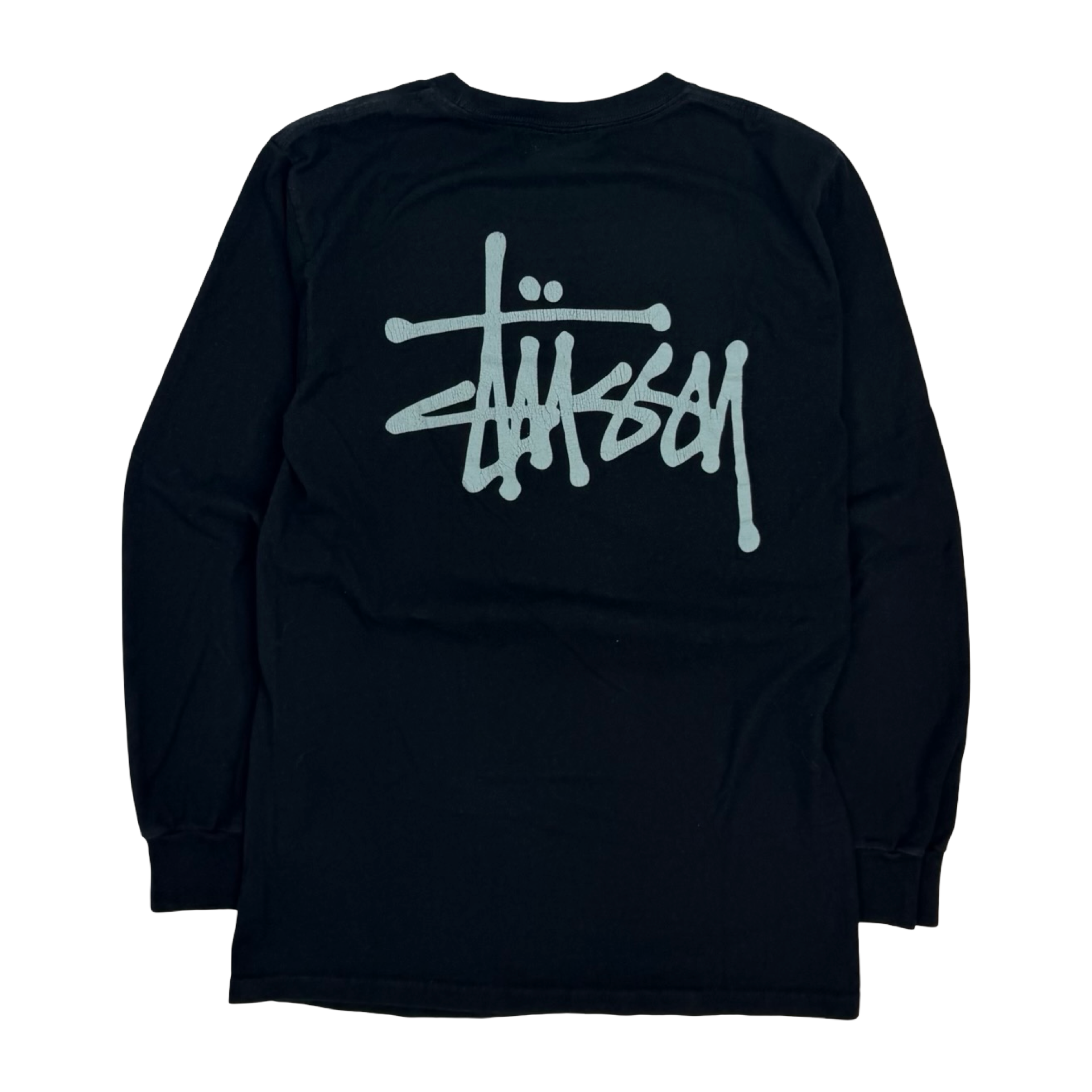 Vintage Stussy Basic Longsleeve Shirt Black