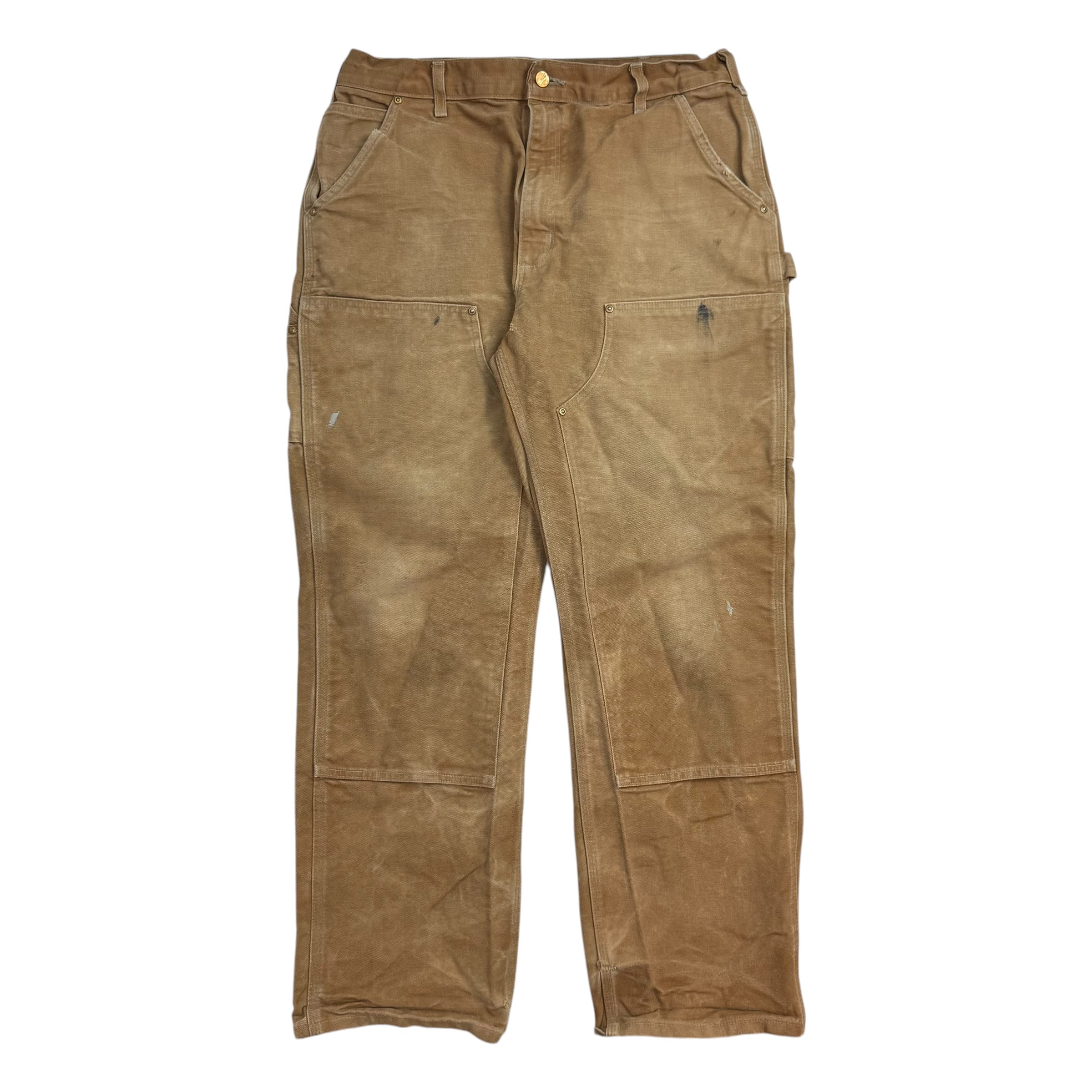 Vintage Carhartt Double Knees Pants Light Tan