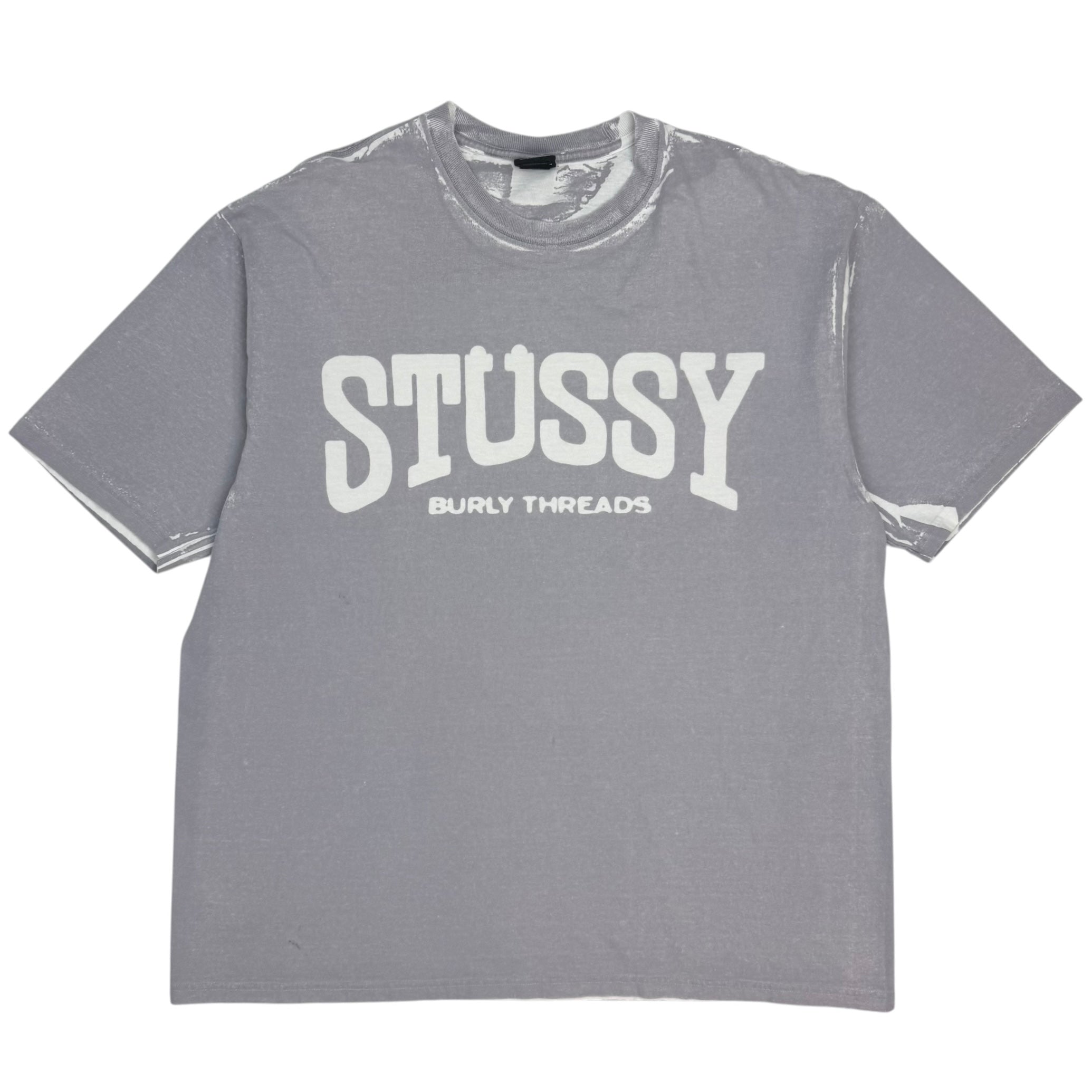 Stussy Burly Stone Washed Tee White