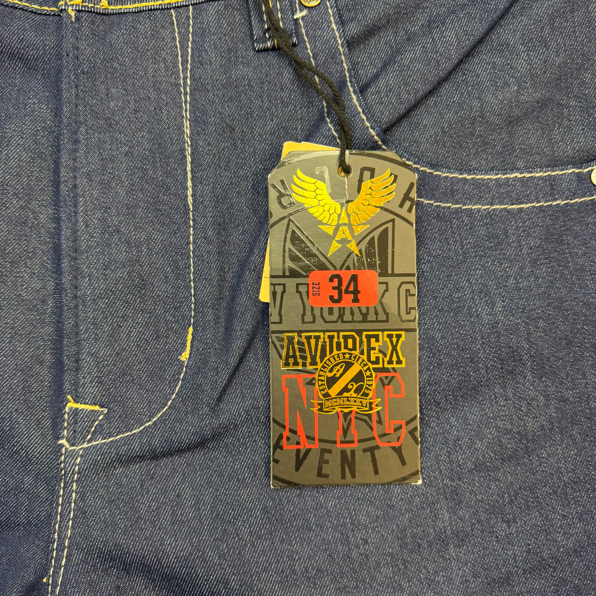 Vintage Avirex Raw Denim Jeans Indigo