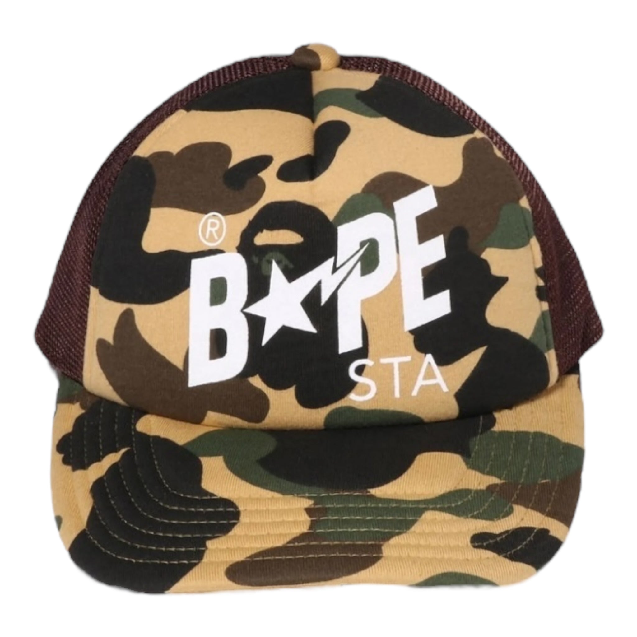 BAPE 1st Camo BAPE Sta Mesh Cap Yellow