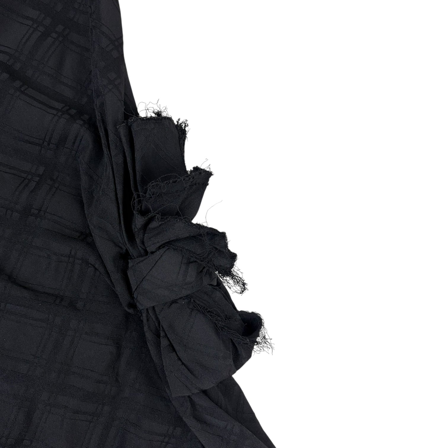 (W) Comme Des Garçons AW21 Bow Tie Plaid Pant Black