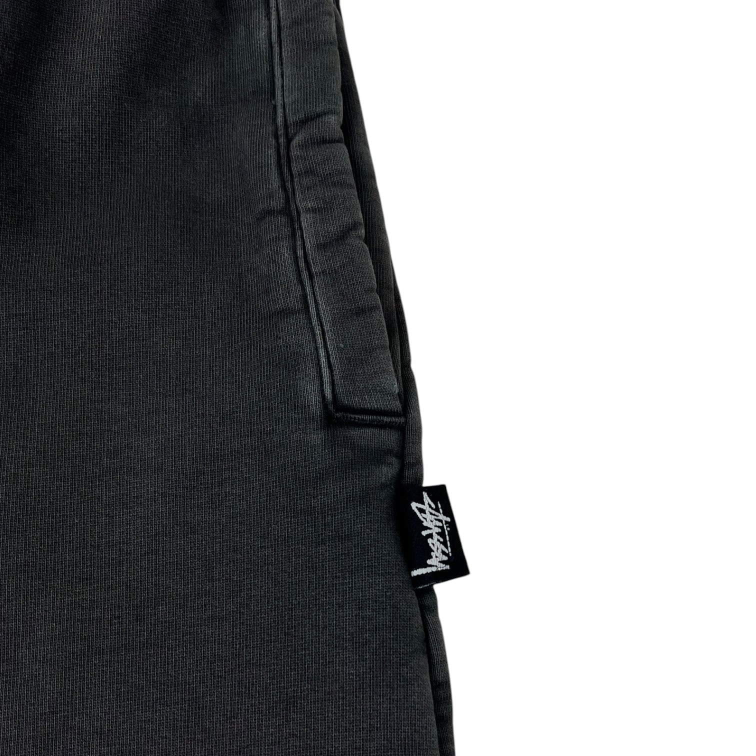 Stussy Garment Dyed Fleece Sweatpants Washed Black