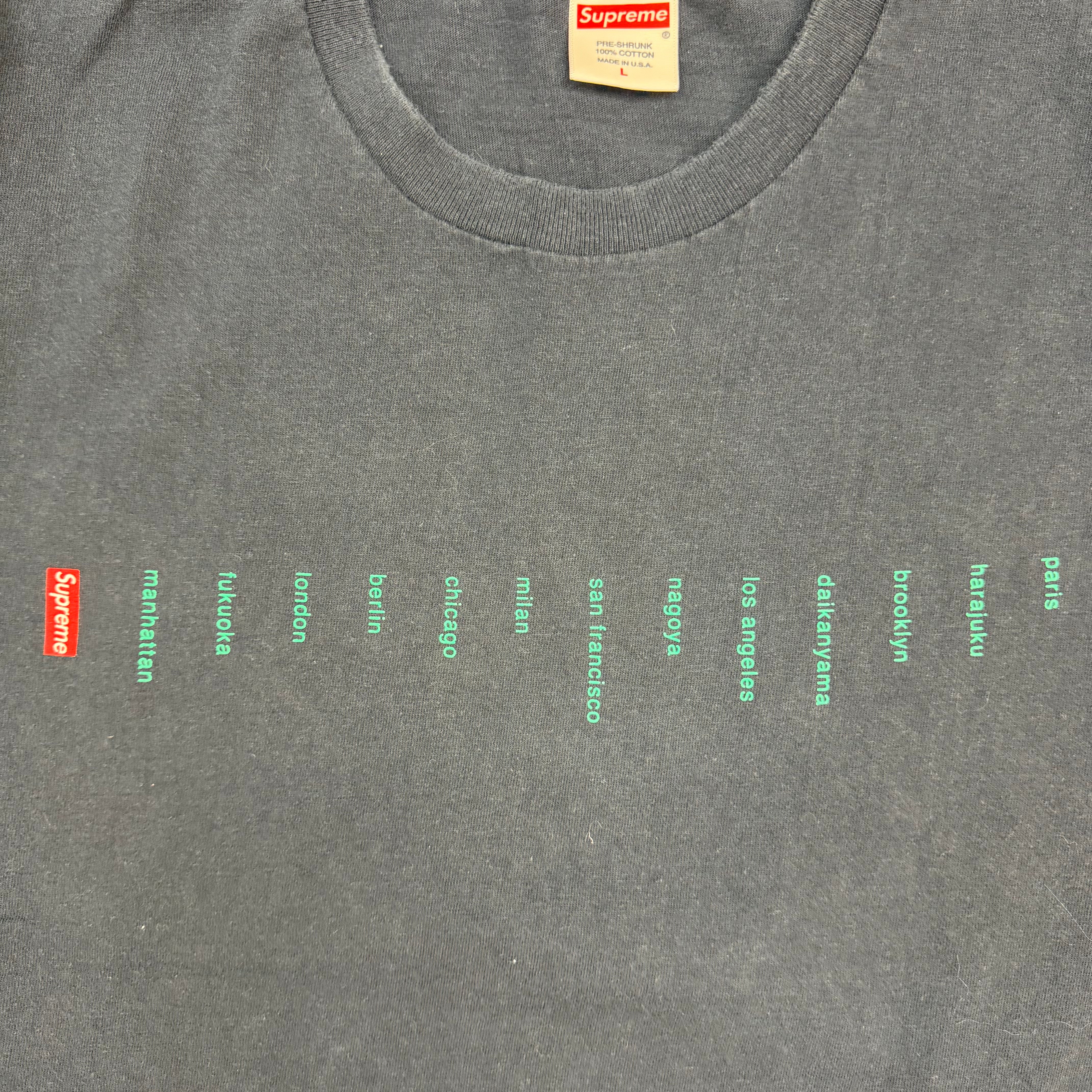 Supreme Location Tee Navy