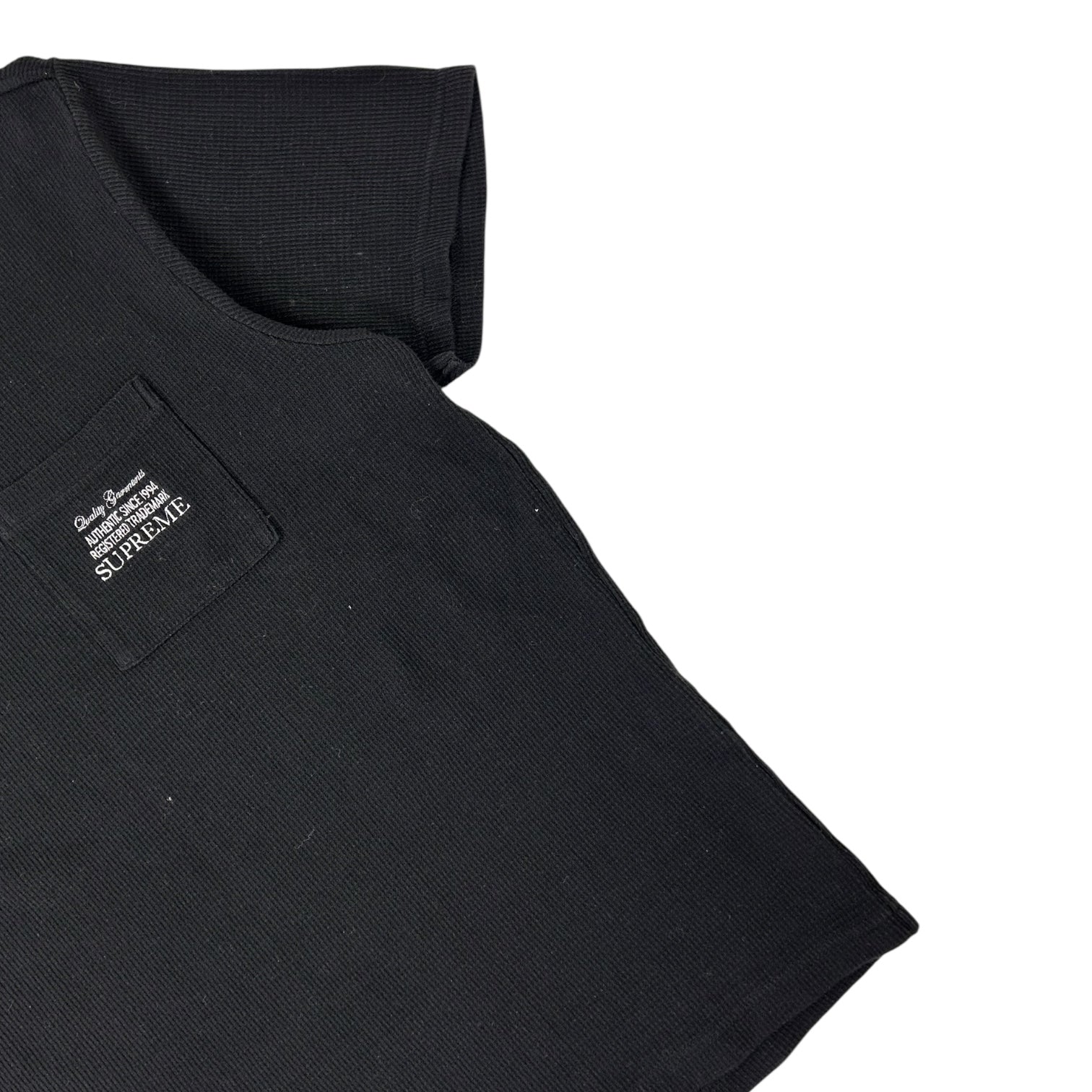 Supreme Waffle Pocket T-Shirt Black