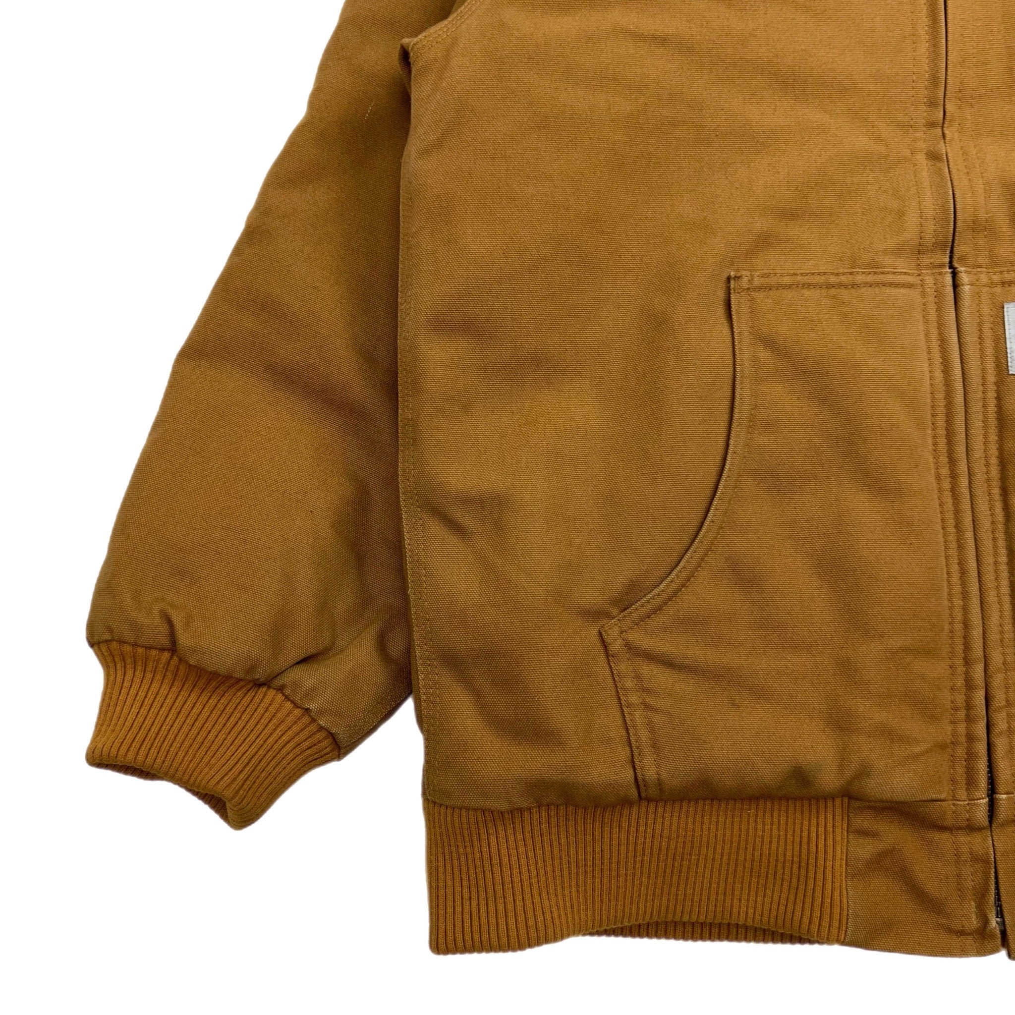 Vintage Carhartt Youth Active Hooded Jacket Tan