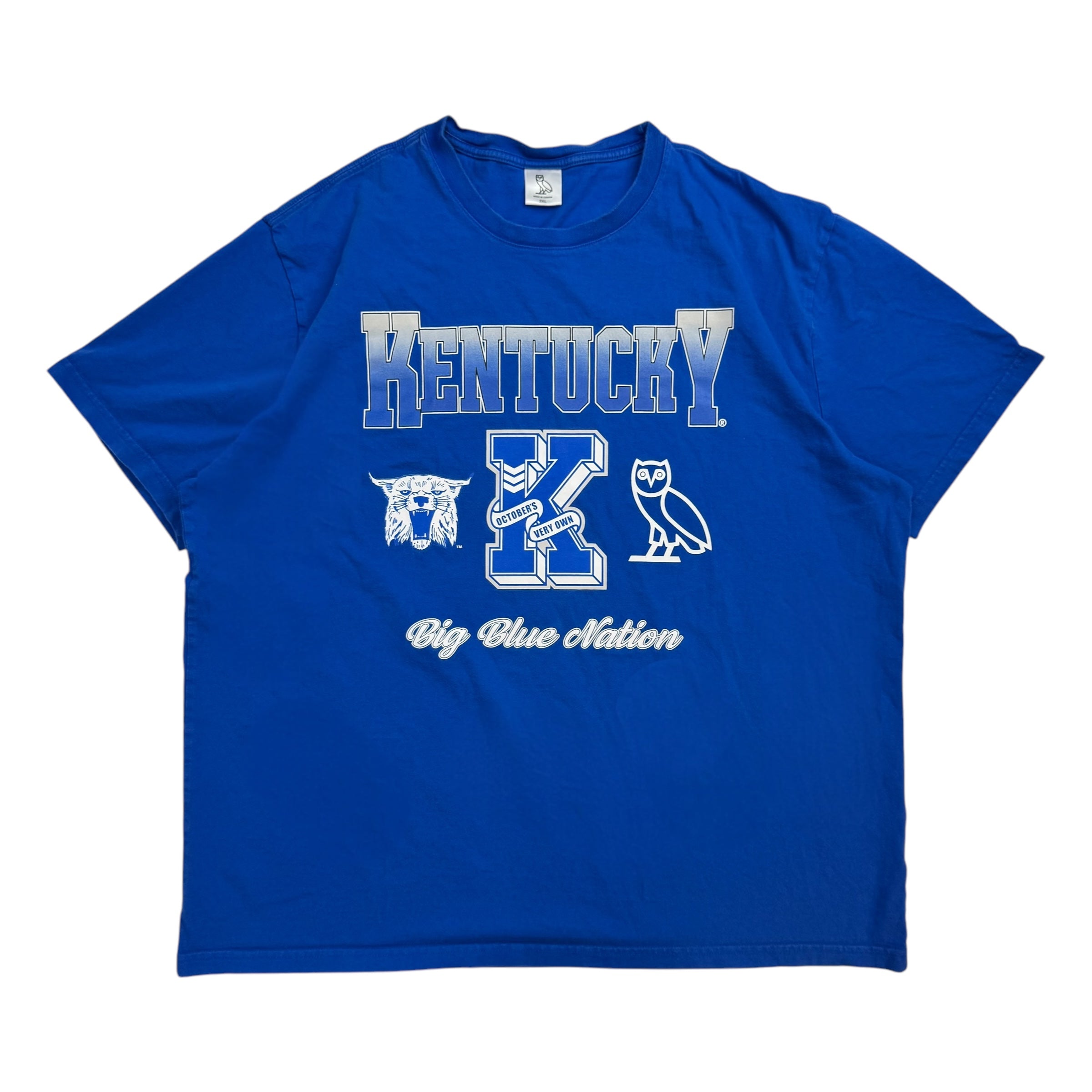 OVO x NCAA Kentucky Wildcats Tee Blue