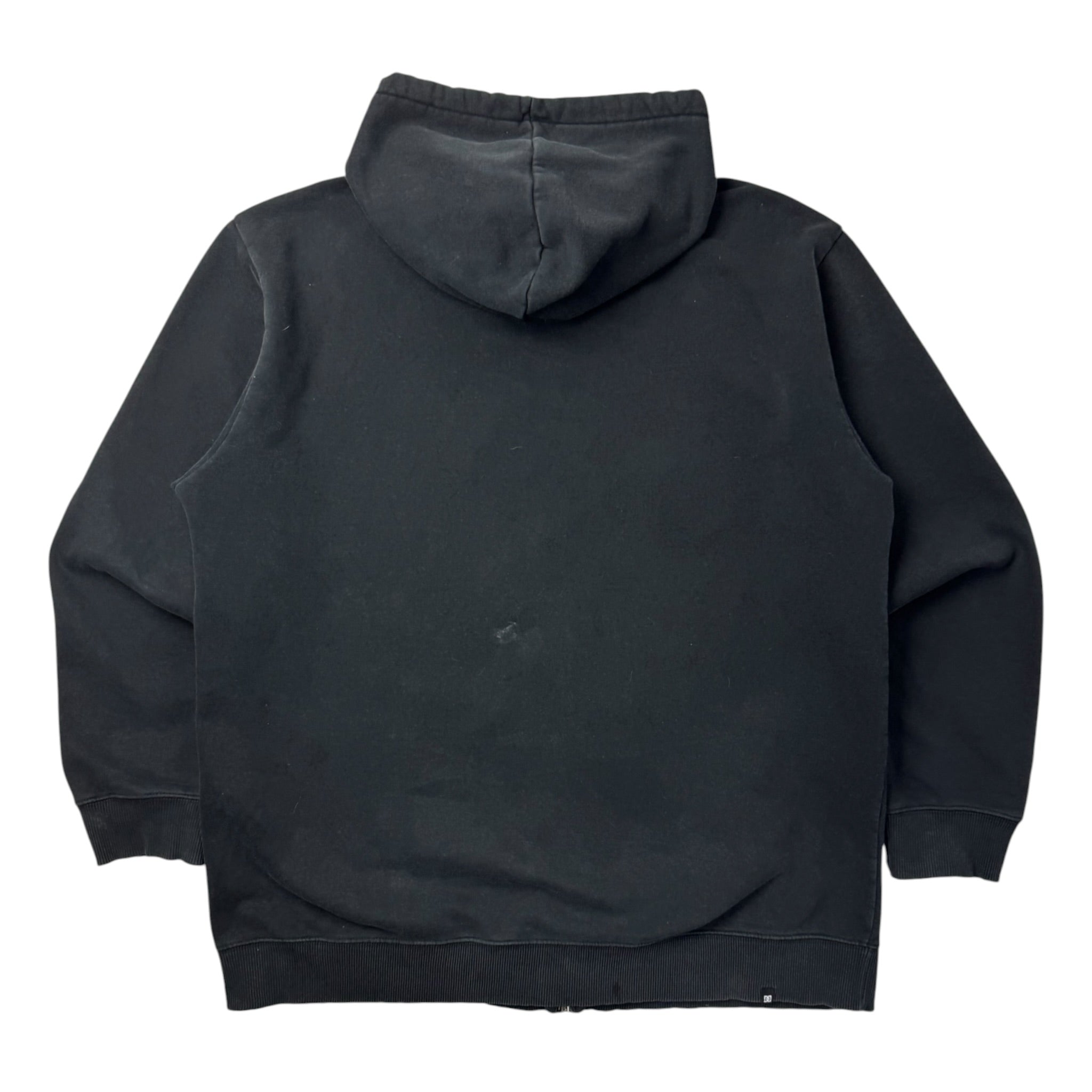 Y2K DC Shoes Zip Up Hoodie Black