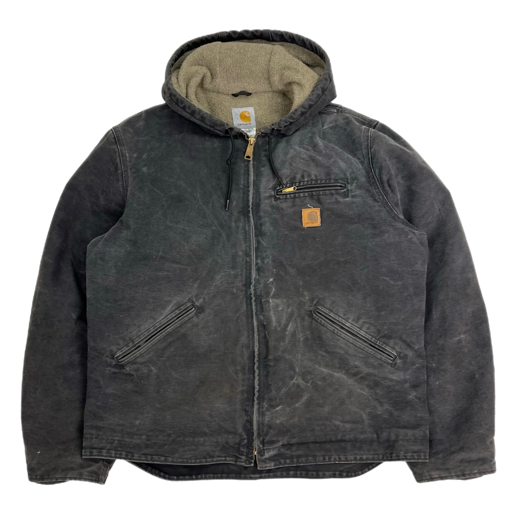 Vintage Carhartt Sierra Fleece Lined Jacket Washed Black