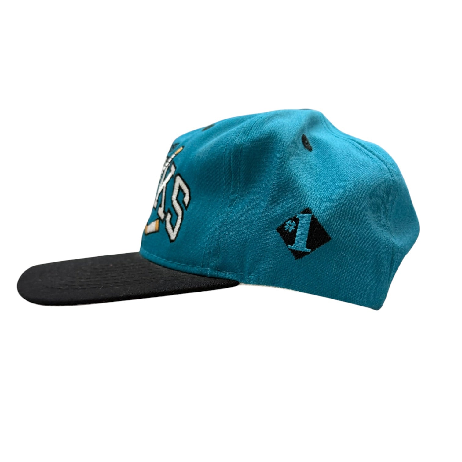 Vintage San Jose Sharks SnapBack Hat Blue/Black