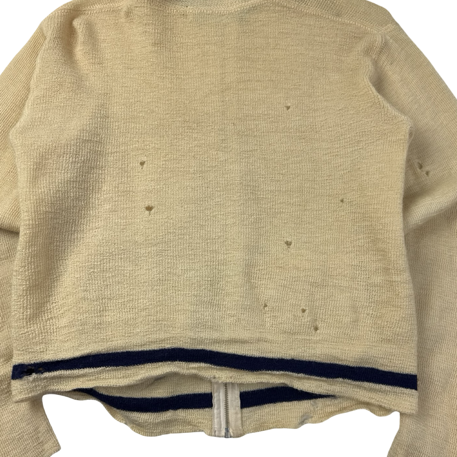 True Vintage Caldwell Pure Wool Knit Cardigan Distressed