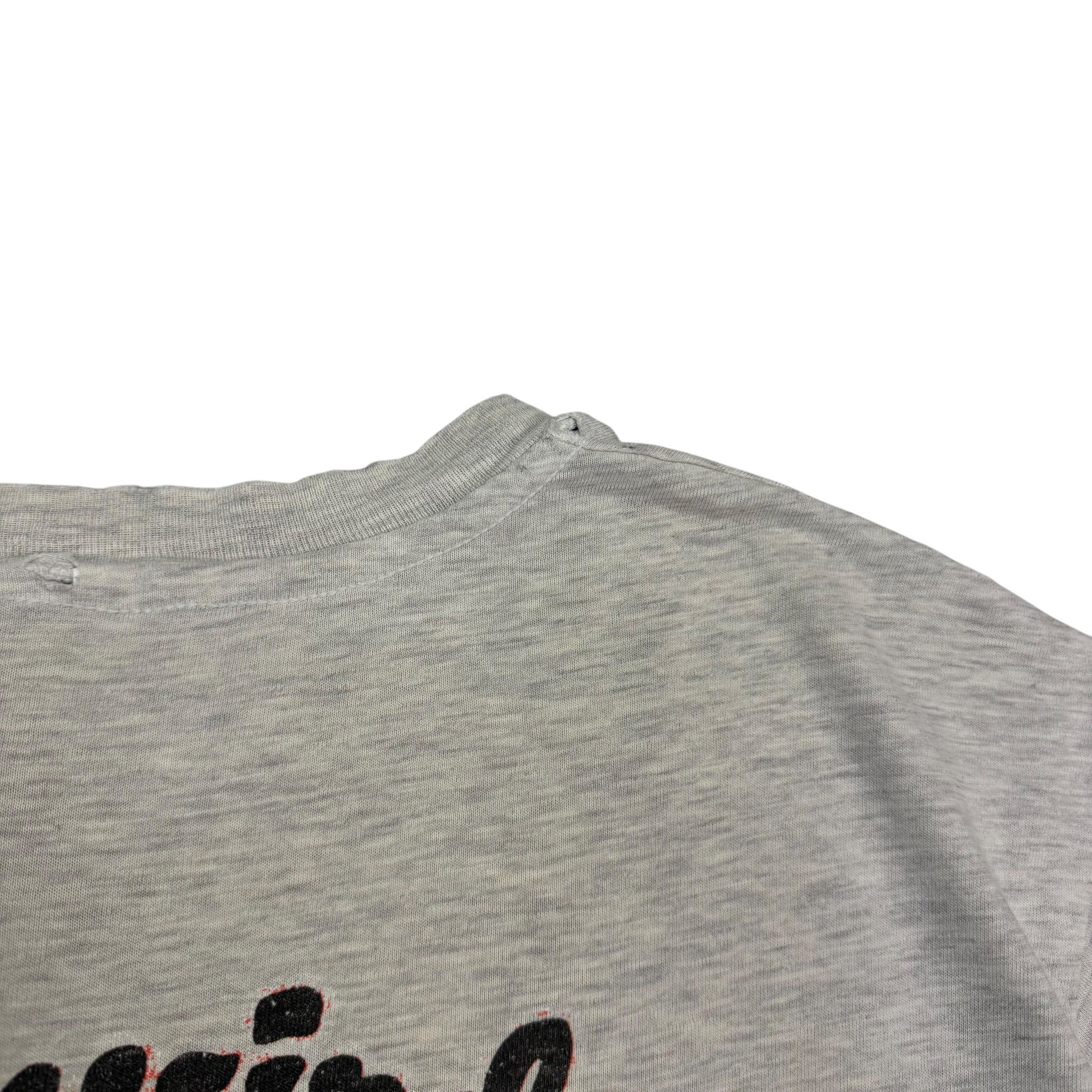 Vintage Sidewinders For Harley Davidson By S&S Cycle Snake Wisconsin Tee Grey