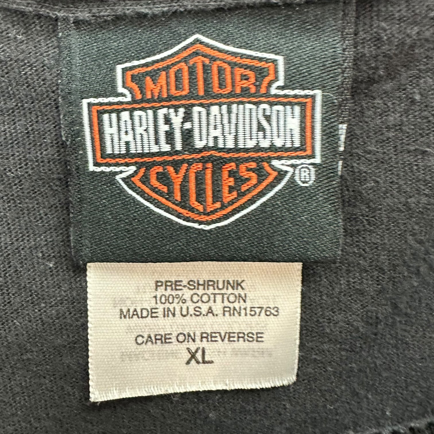 Vintage Harley Davidson Gasoline Alley Tee Black