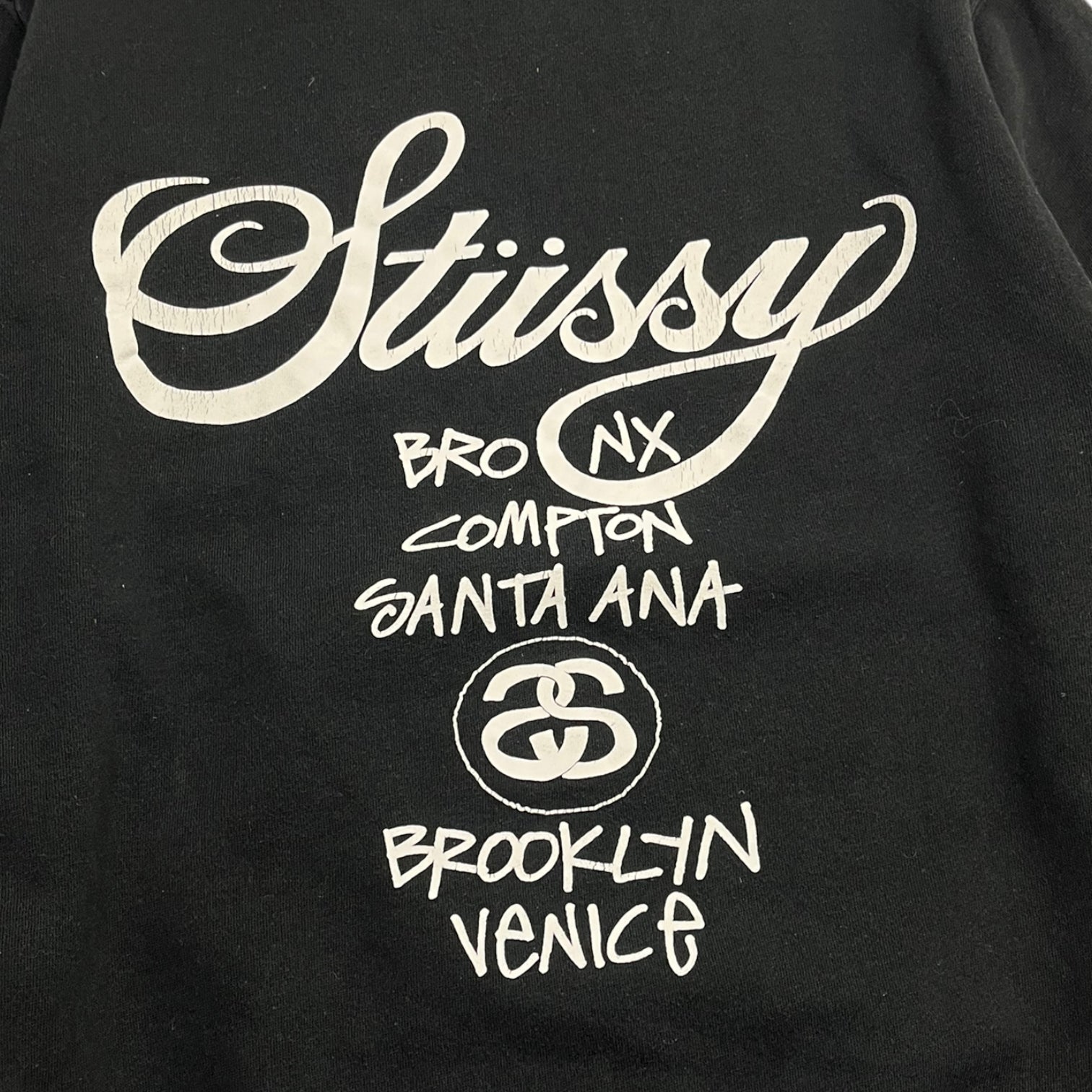 Stussy Locations Crew Neck Black