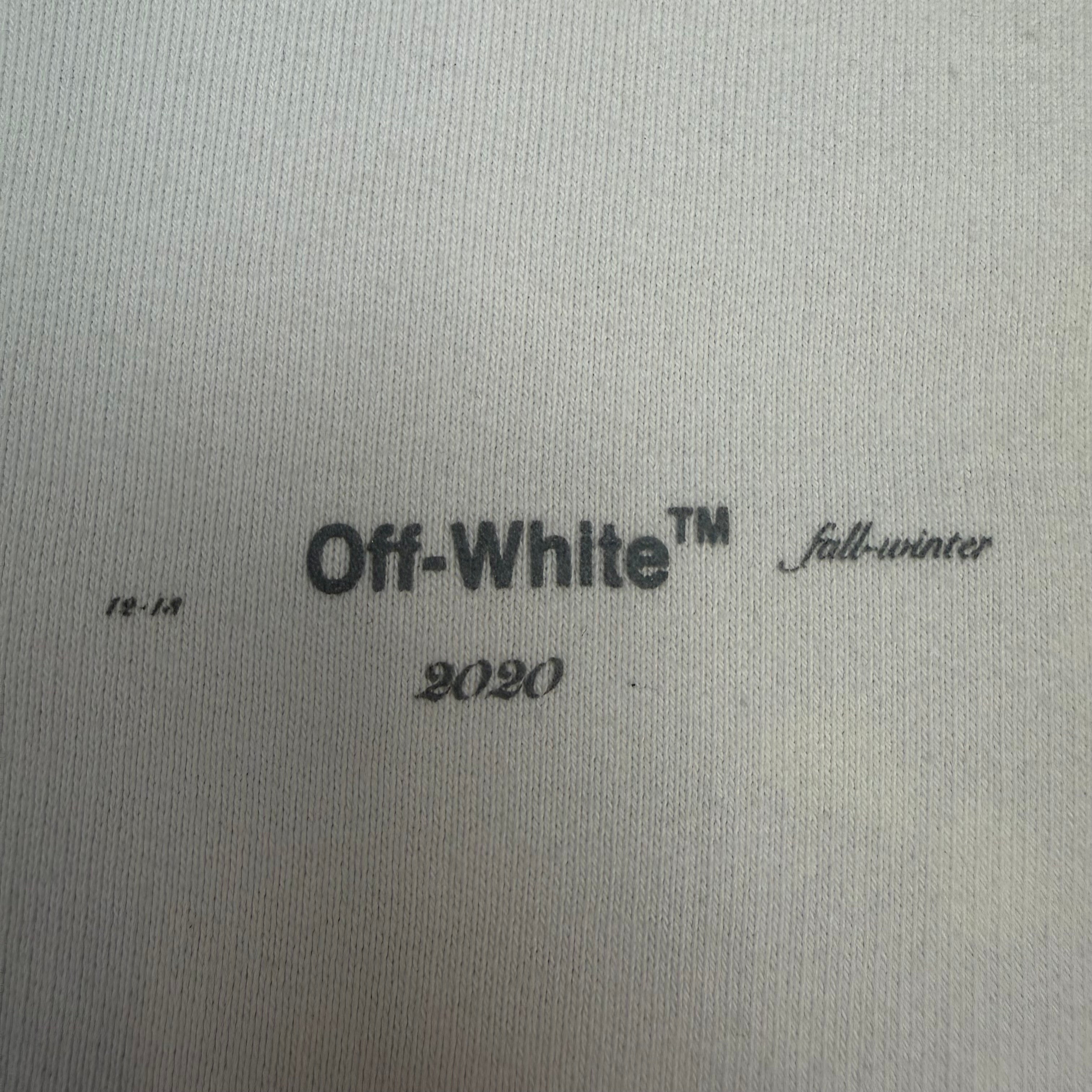Off-White Diag Unfinished Sweatshirt White