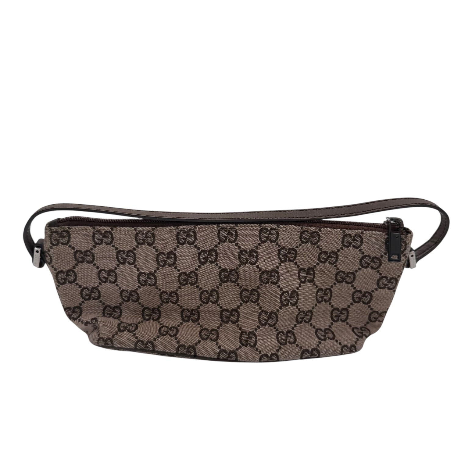 Vintage Gucci GG Canvas Boat Bag Light Brown