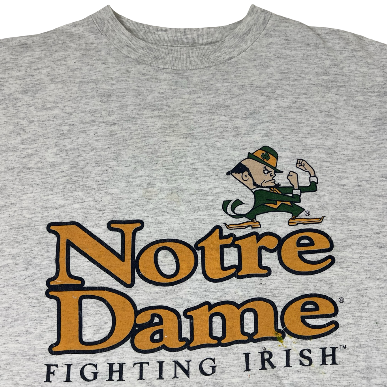 Vintage Notre Dame Fighting Irish T-Shirt Grey