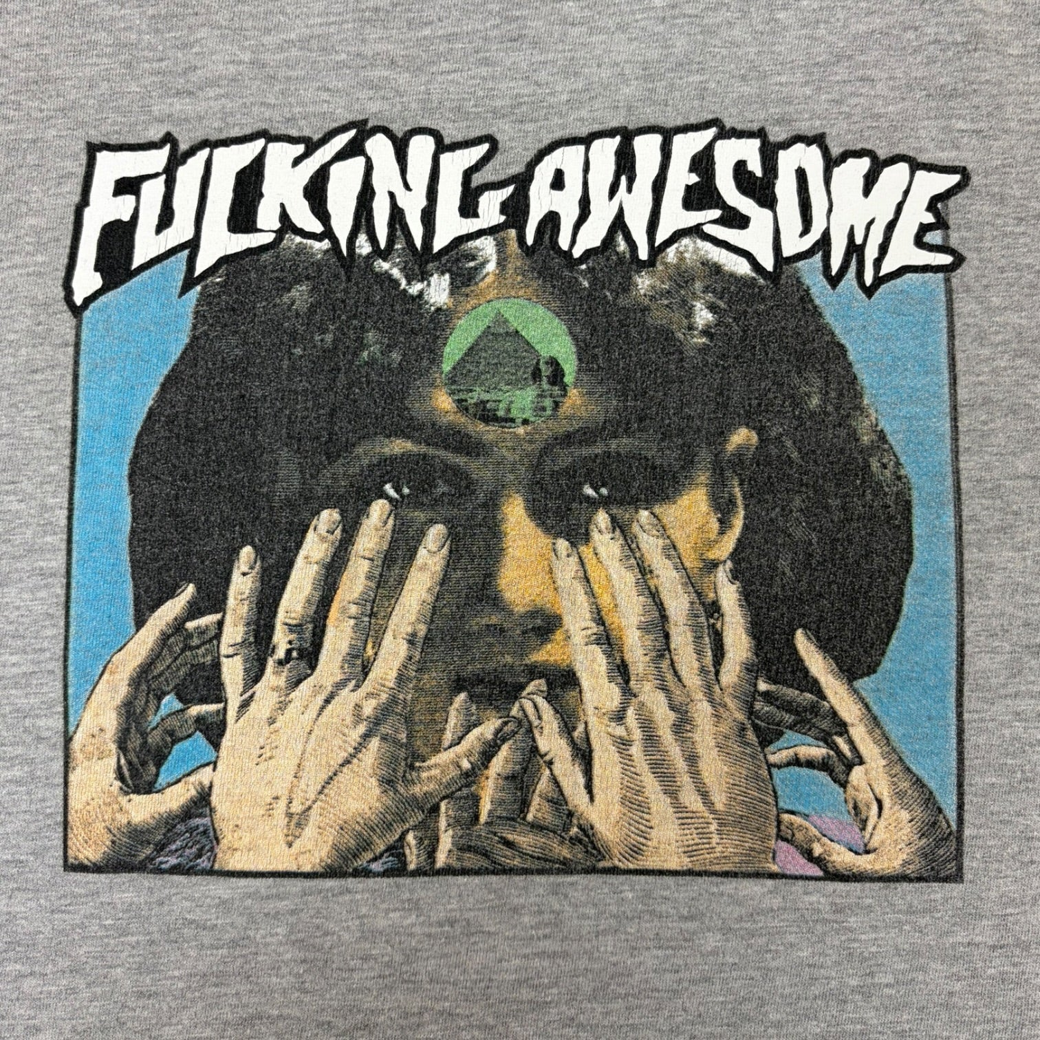 Fucking Awesome Fortune Teller T-shirt Grey
