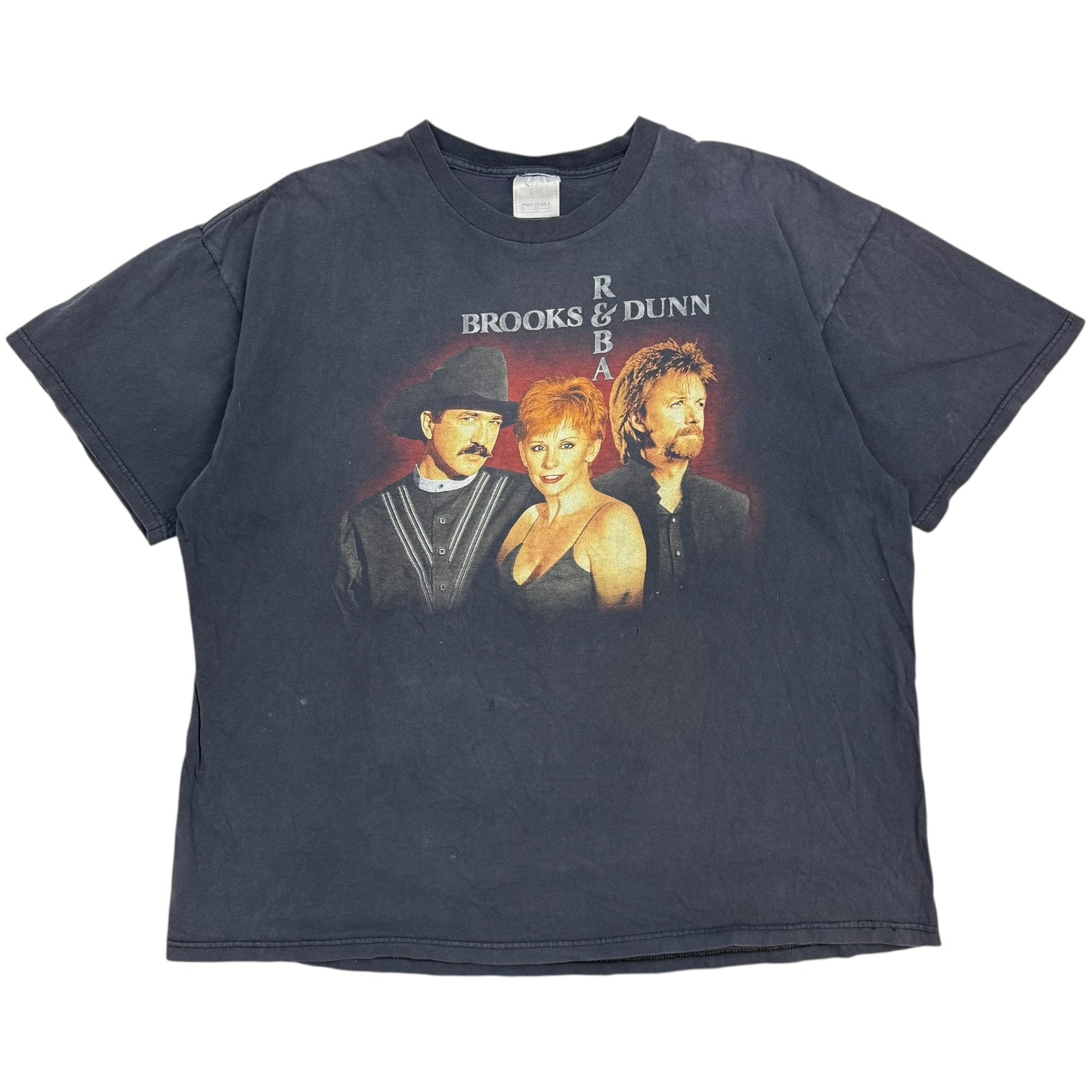 1998 Brooks & Dunn And Reba Tour Tee Black