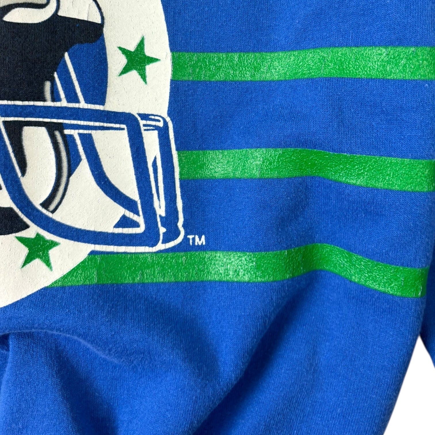 Vintage Seattle Seahawks AOP Crewneck Blue