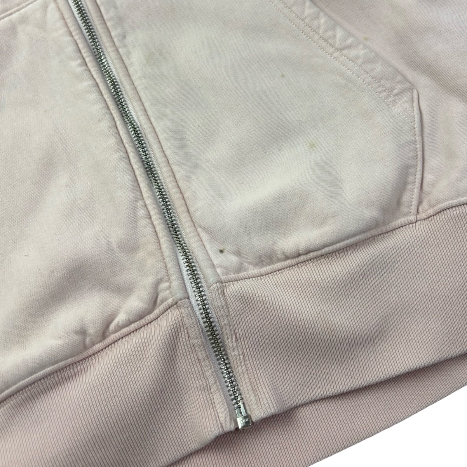 Stussy Stock Logo Full-Zip Hoodie Light Pink
