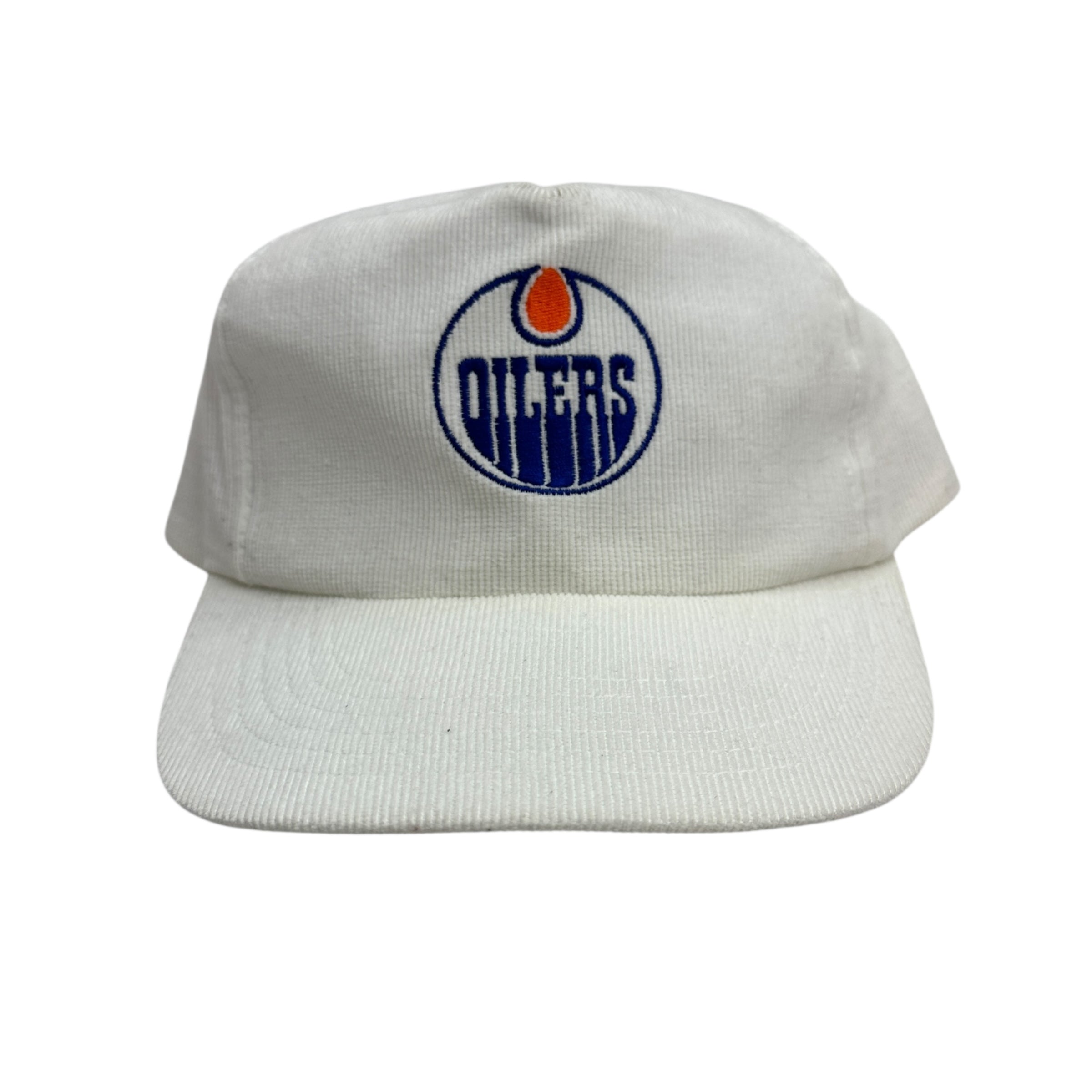 Vintage Edmonton Oilers Corduroy Snapback White