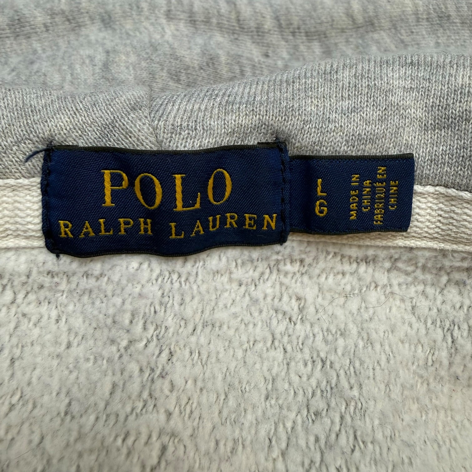 Vintage Polo Ralph Lauren Zip Up Sweater Grey