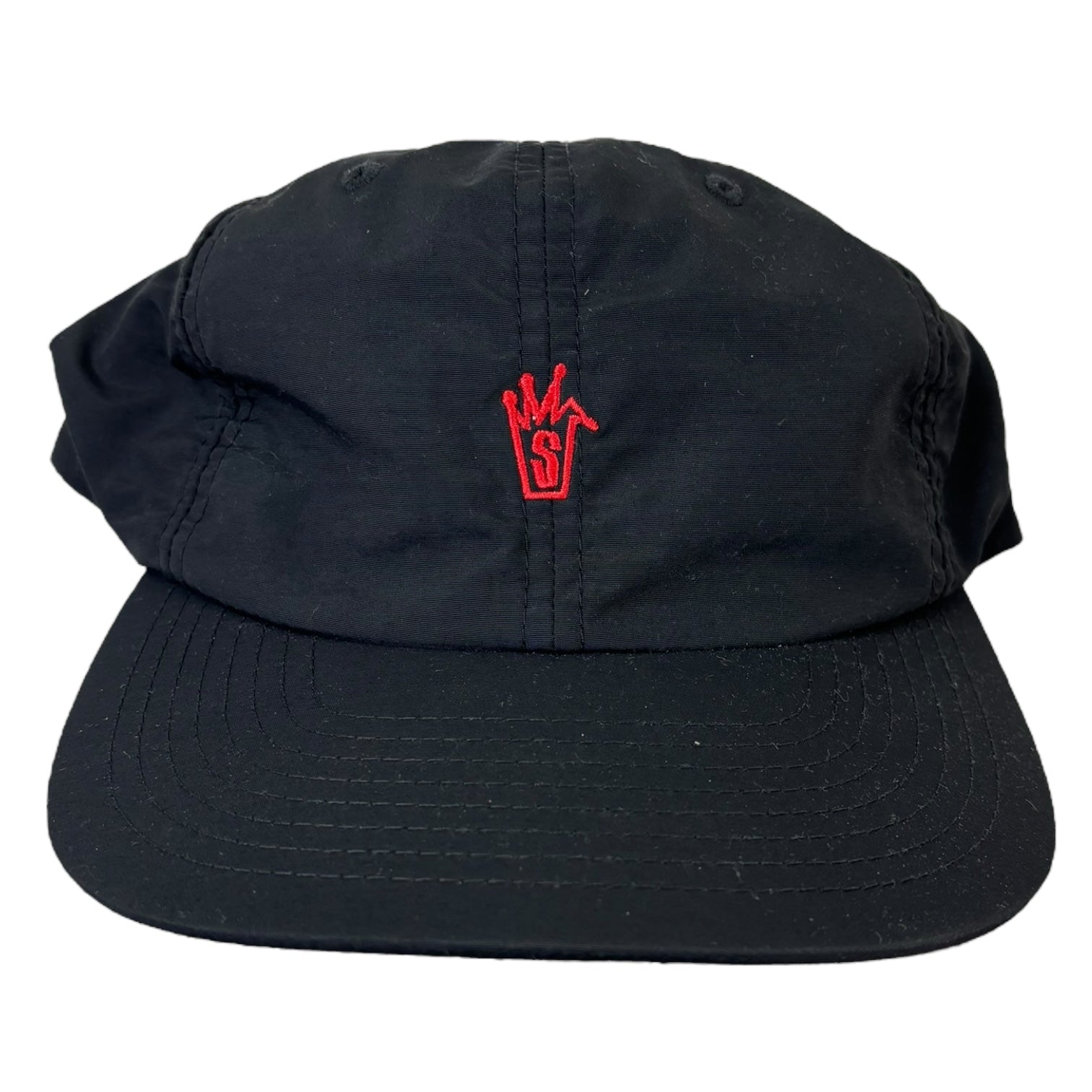 Stussy Nylon Crown StrapBack Hat Black