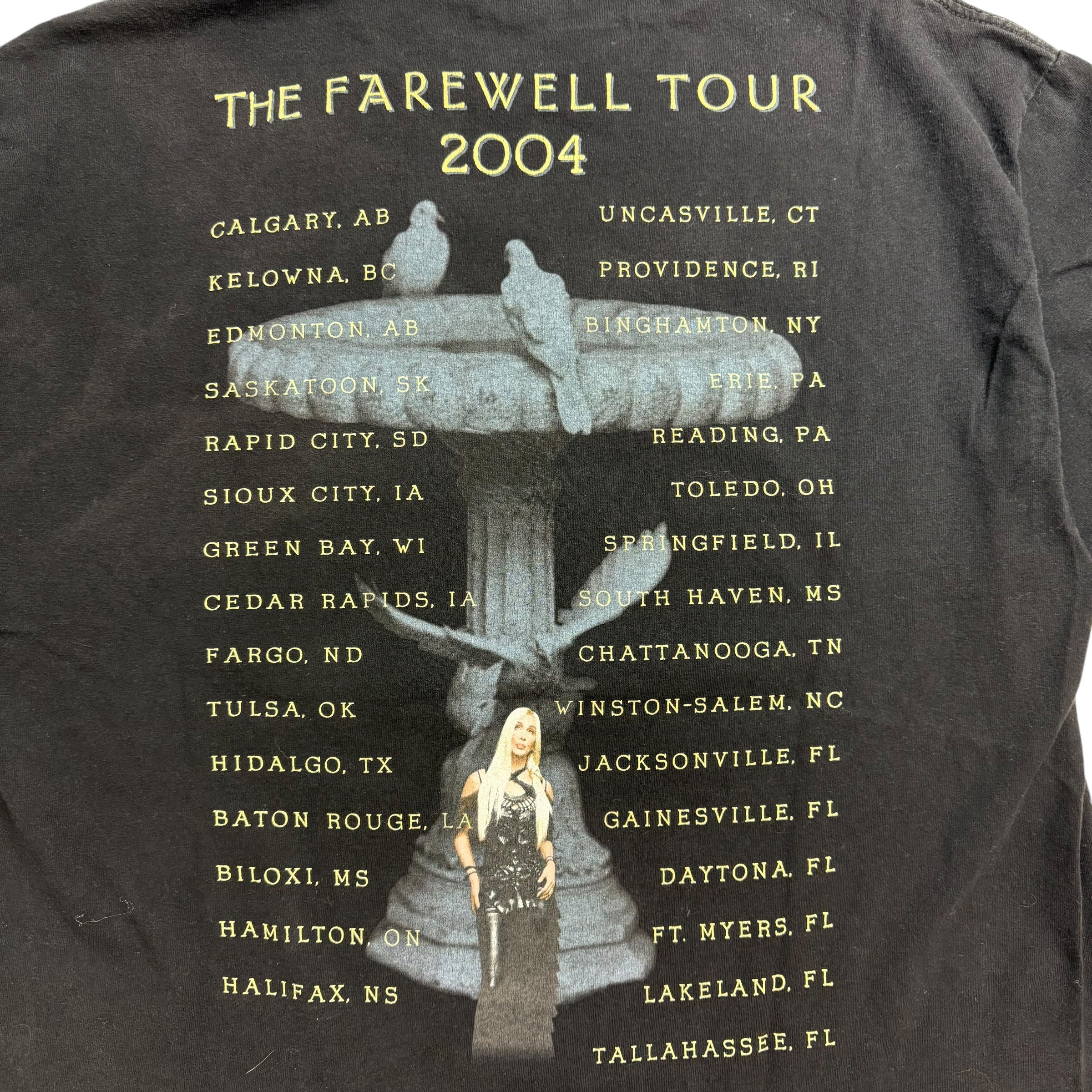 2004 Cher The Farewell Tour Tee Black