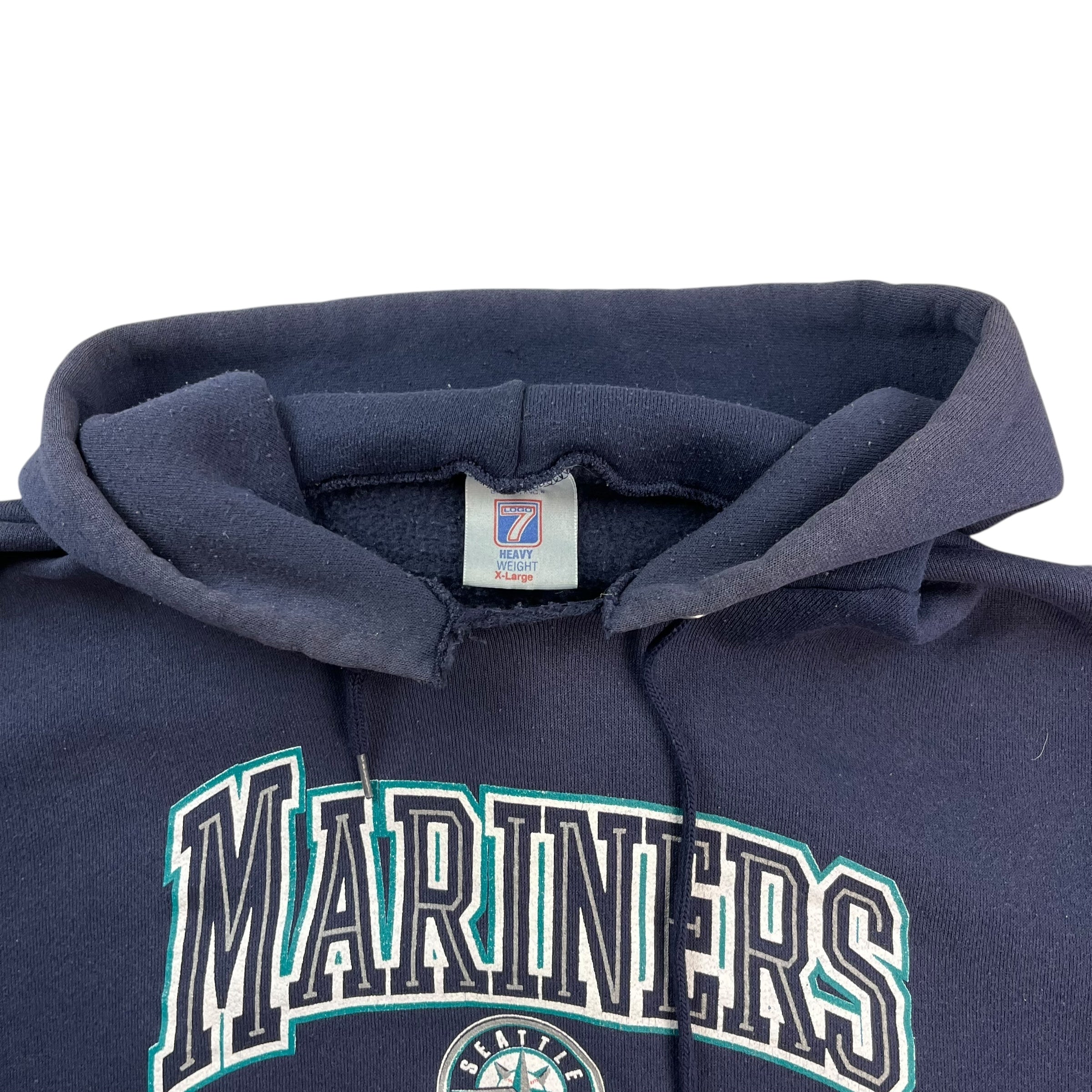 Vintage Seattle Mariners Hoodie Navy Blue