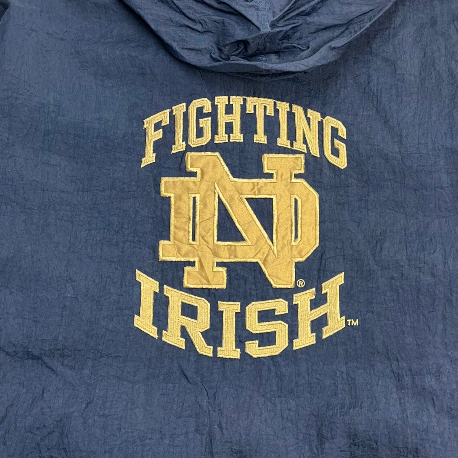 Vintage Notre Dame Fighting Irish Starter Heavy Windbreaker