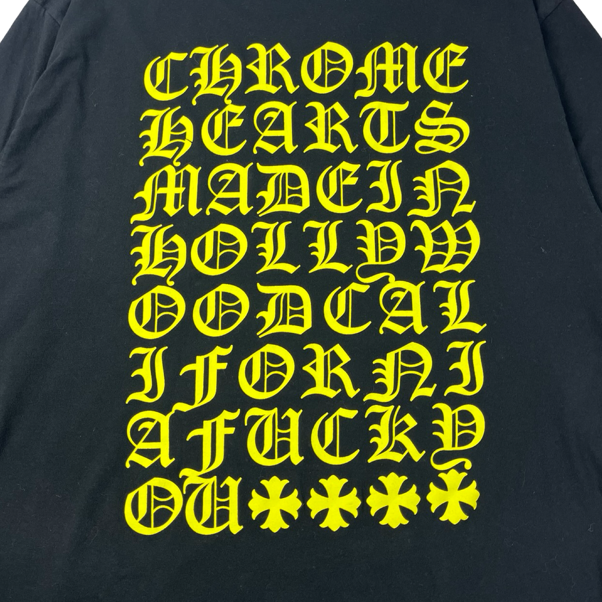 Chrome Hearts Made In Hollywood Pocket Long-Sleeve Shirt Black/Yellow