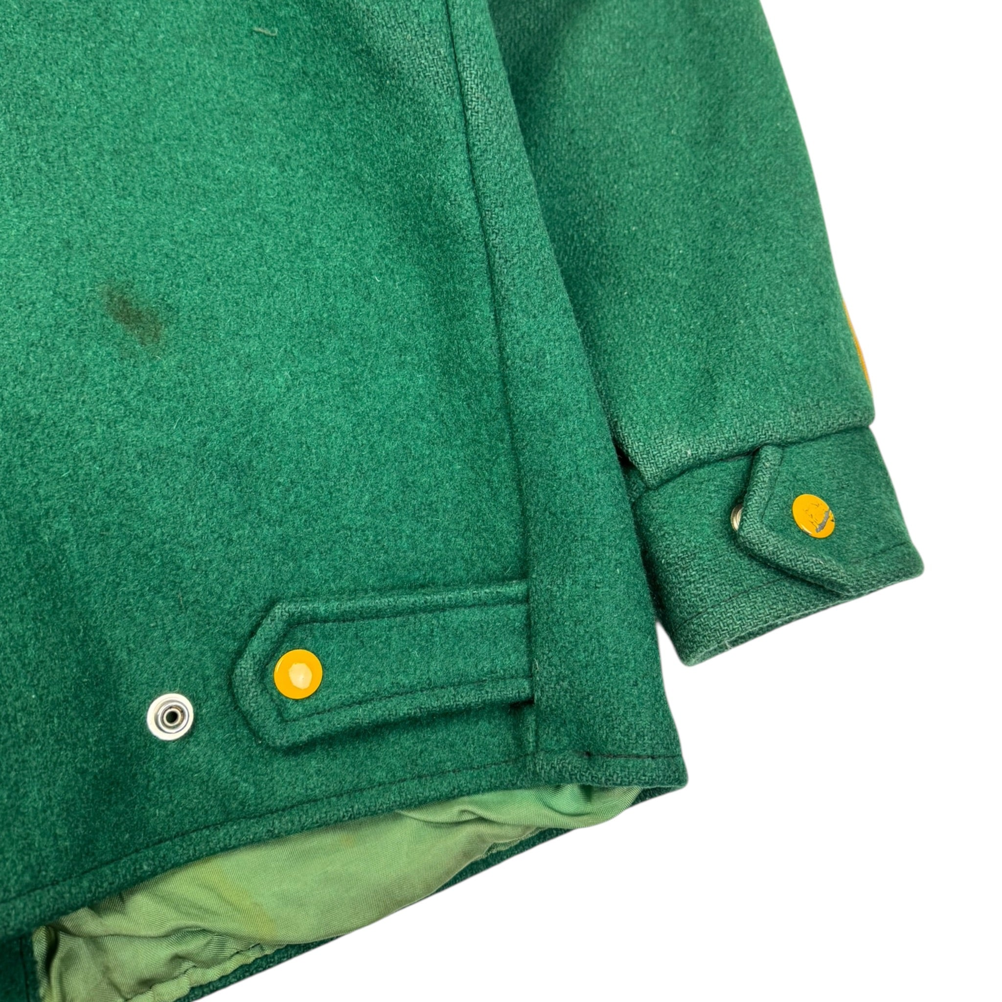 Vintage Wool Zip Up Jacket Green