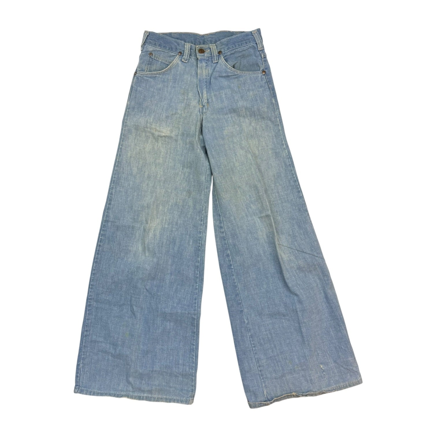 (W) Vintage Flared Denim Pants Medium Blue