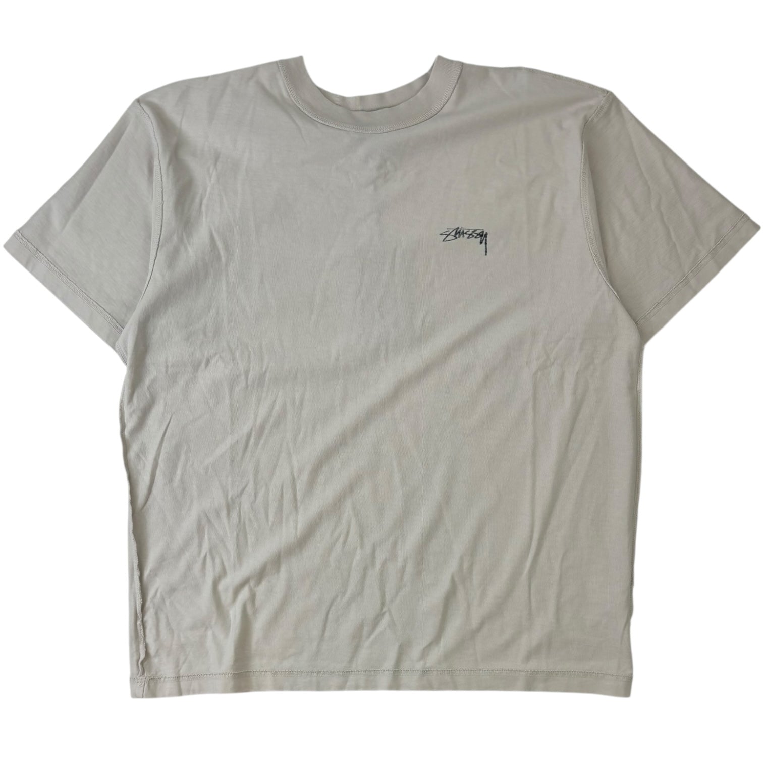 Stussy Pigment Dyed Inside Out T-Shirt Bone