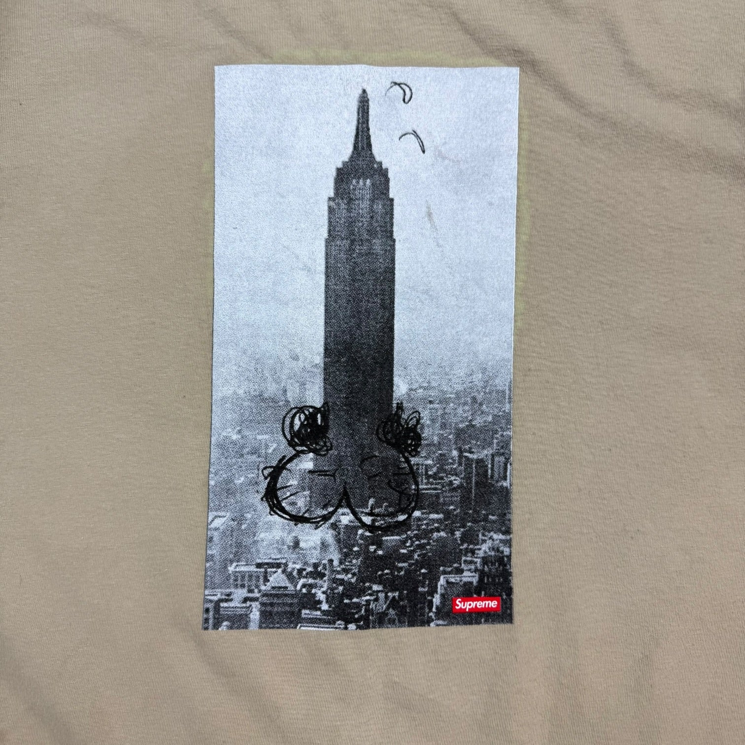 Supreme Mike Kelley The Empire State Building Tee Clay