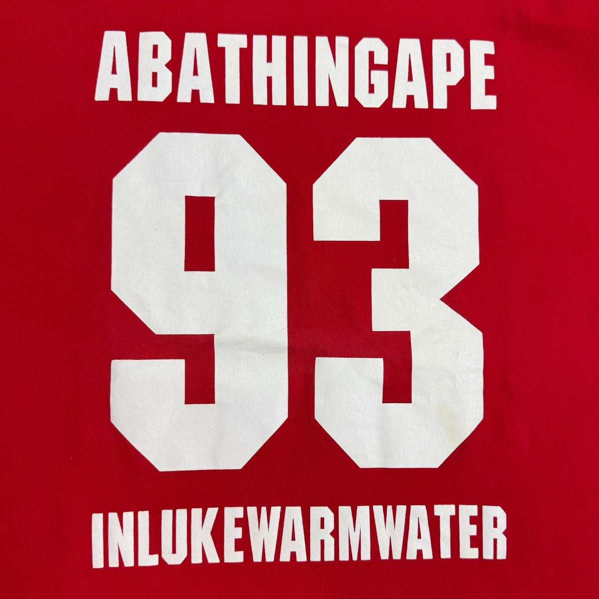 A Bathing Ape BAPE Jersey Tee Red