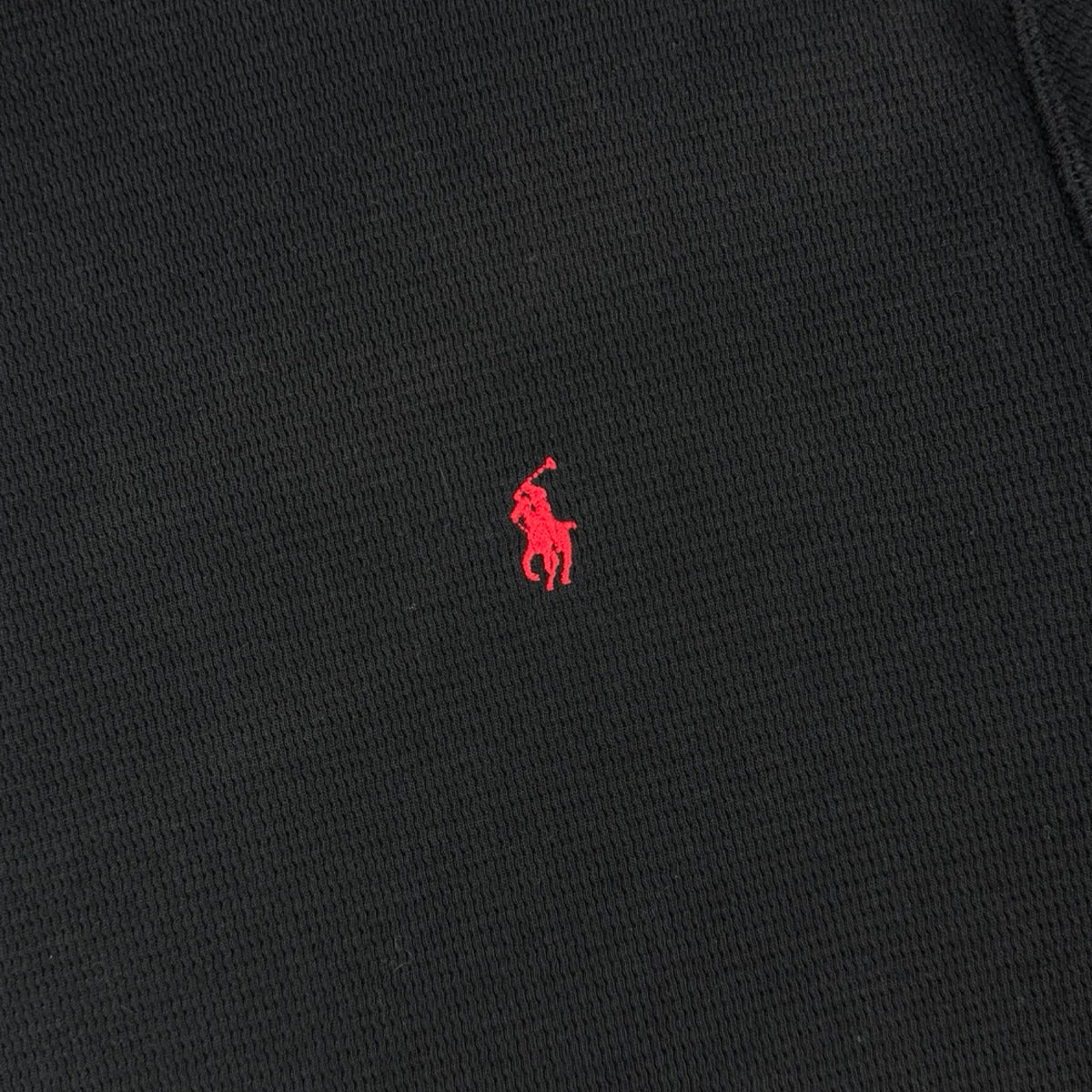 Vintage Polo Ralph Lauren Thermal Crewneck Sweatshirt Black