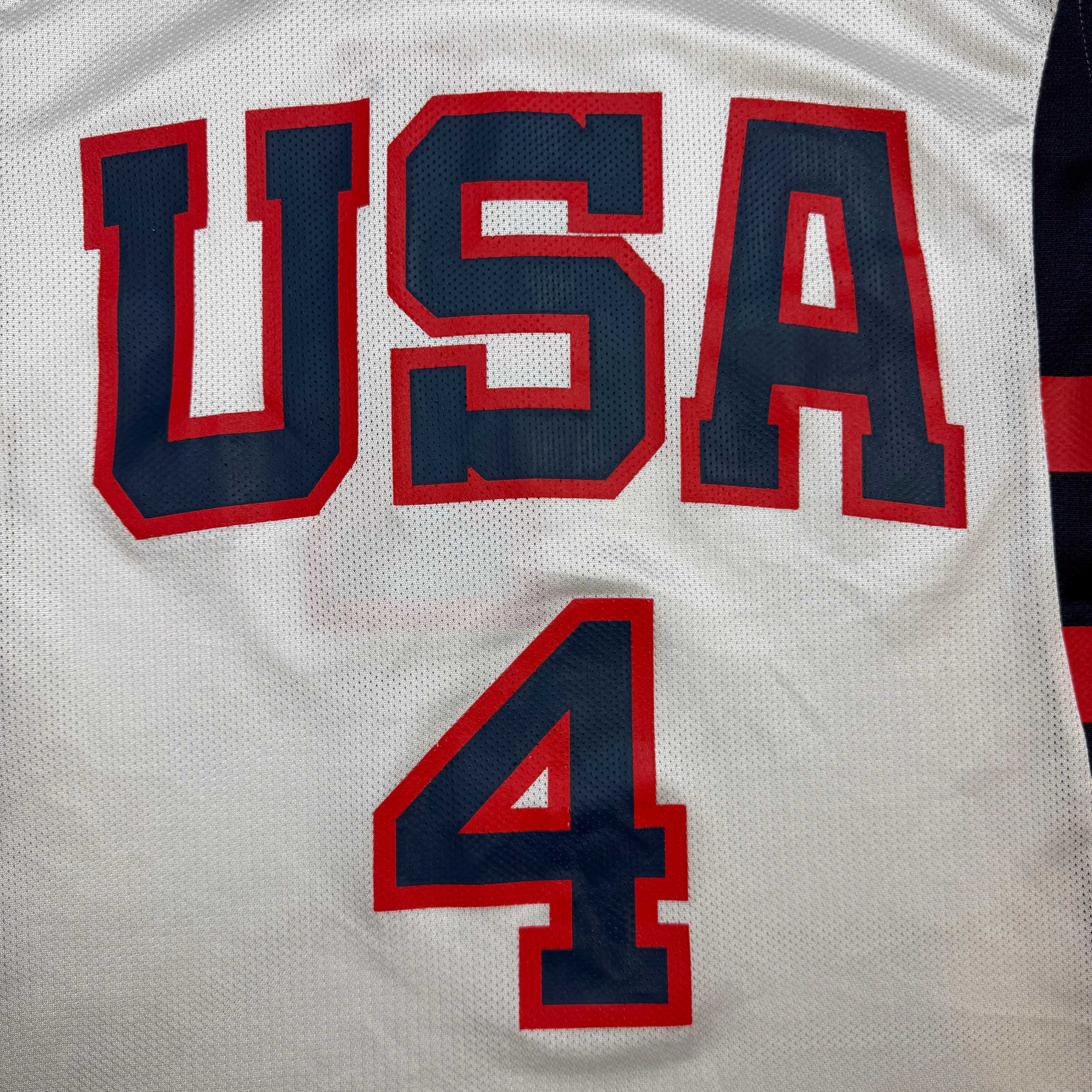 Vintage Allen Iverson Reebok Team USA Jersey White