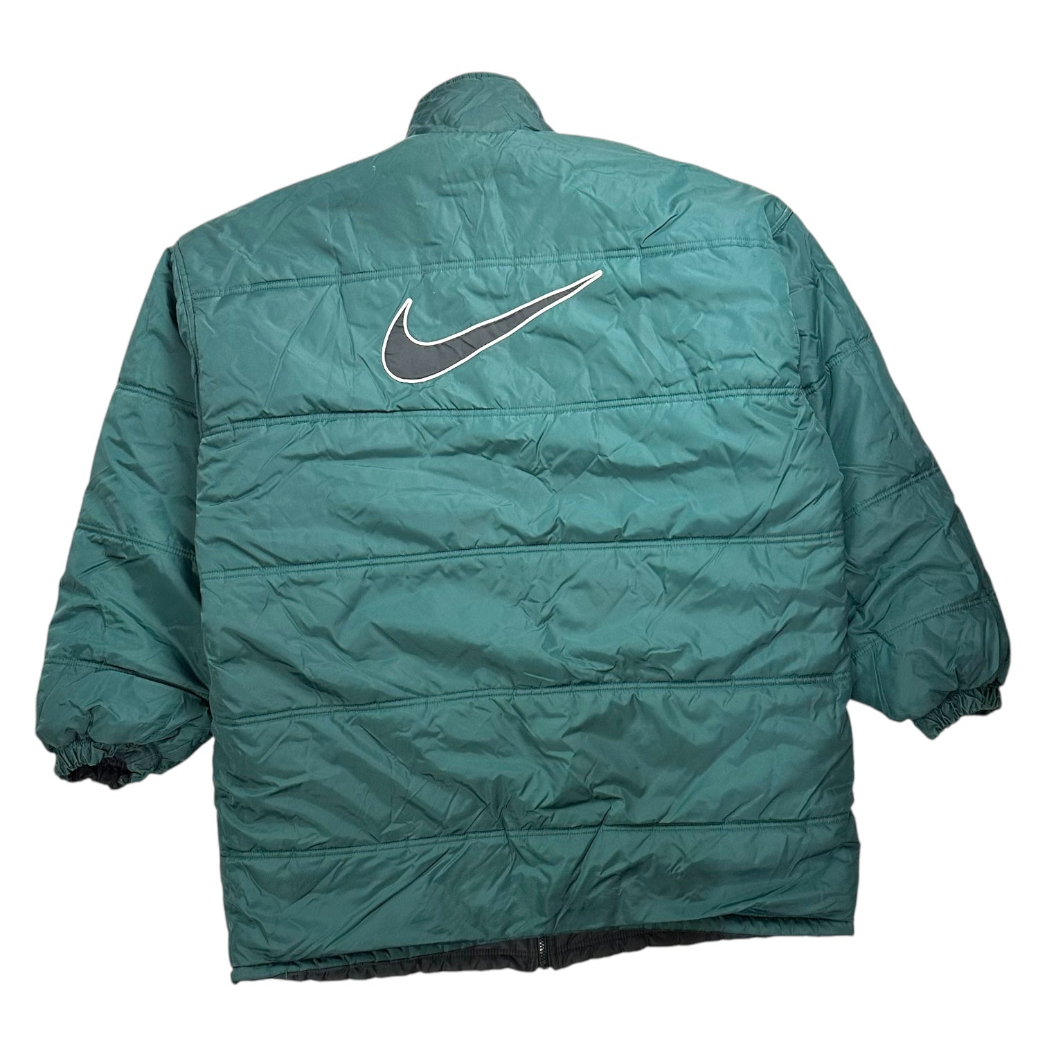 Vintage Nike Reversible Puffer Jacket Black/Green