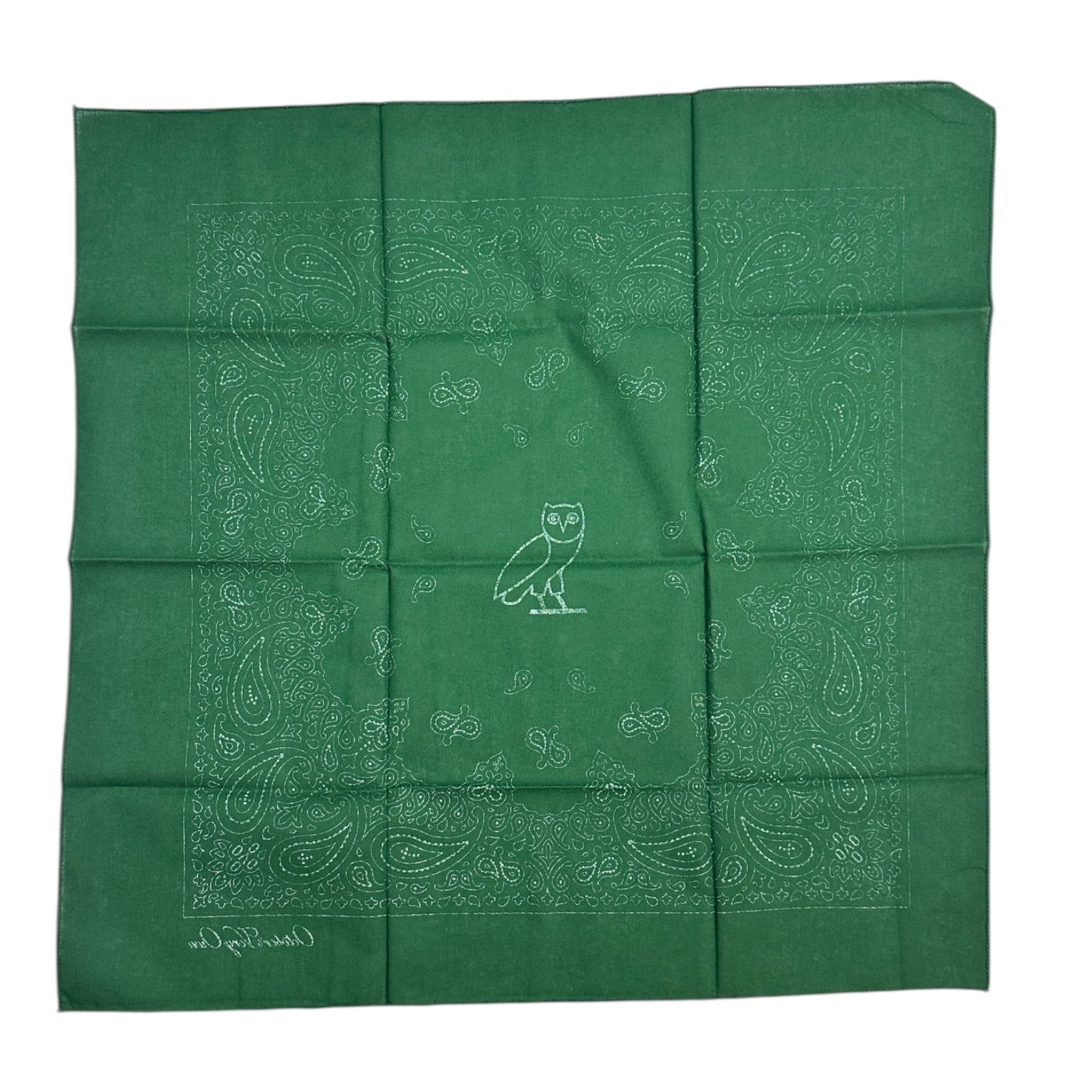 OVO Paisley Bandana Forest Green