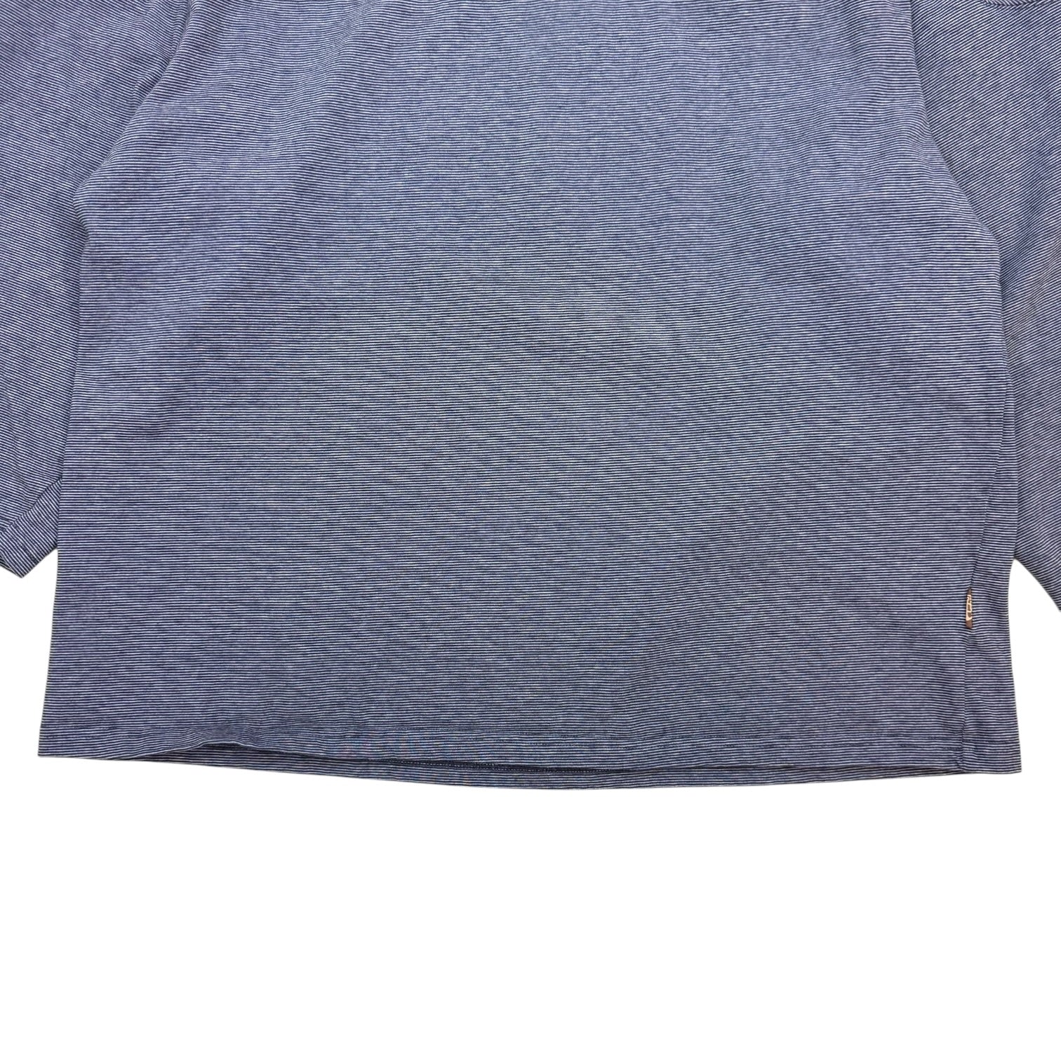 Vintage Stripe Football Shirt Blue