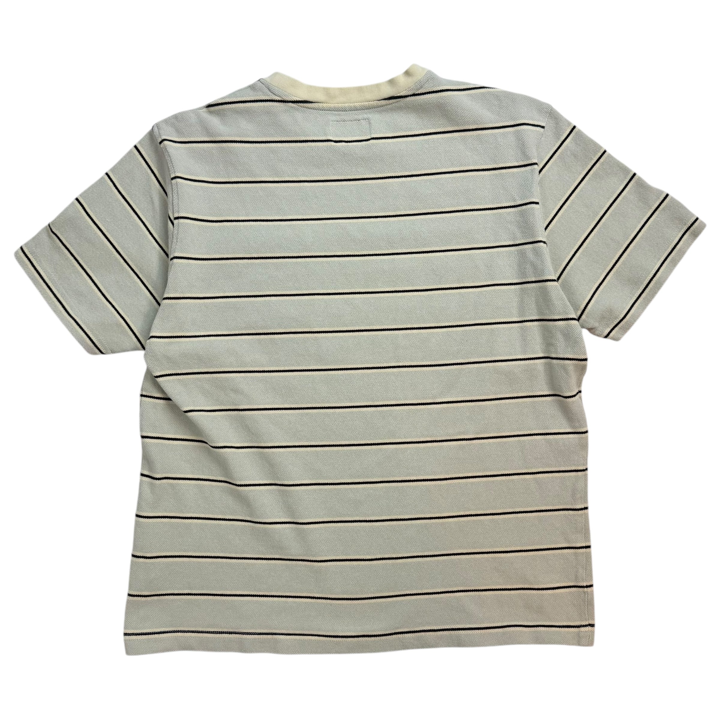 Stussy Classic Mini Stripe Pocket Tee Grey