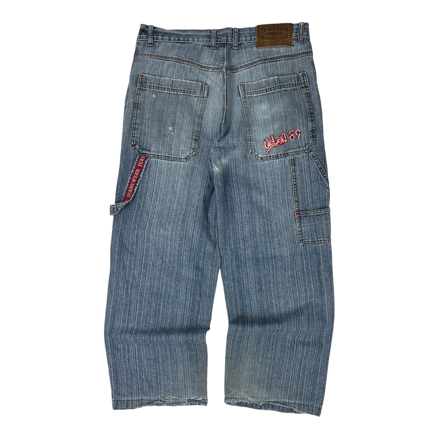 Vintage Y2K Woodpecker Carpenter Jeans Medium Wash