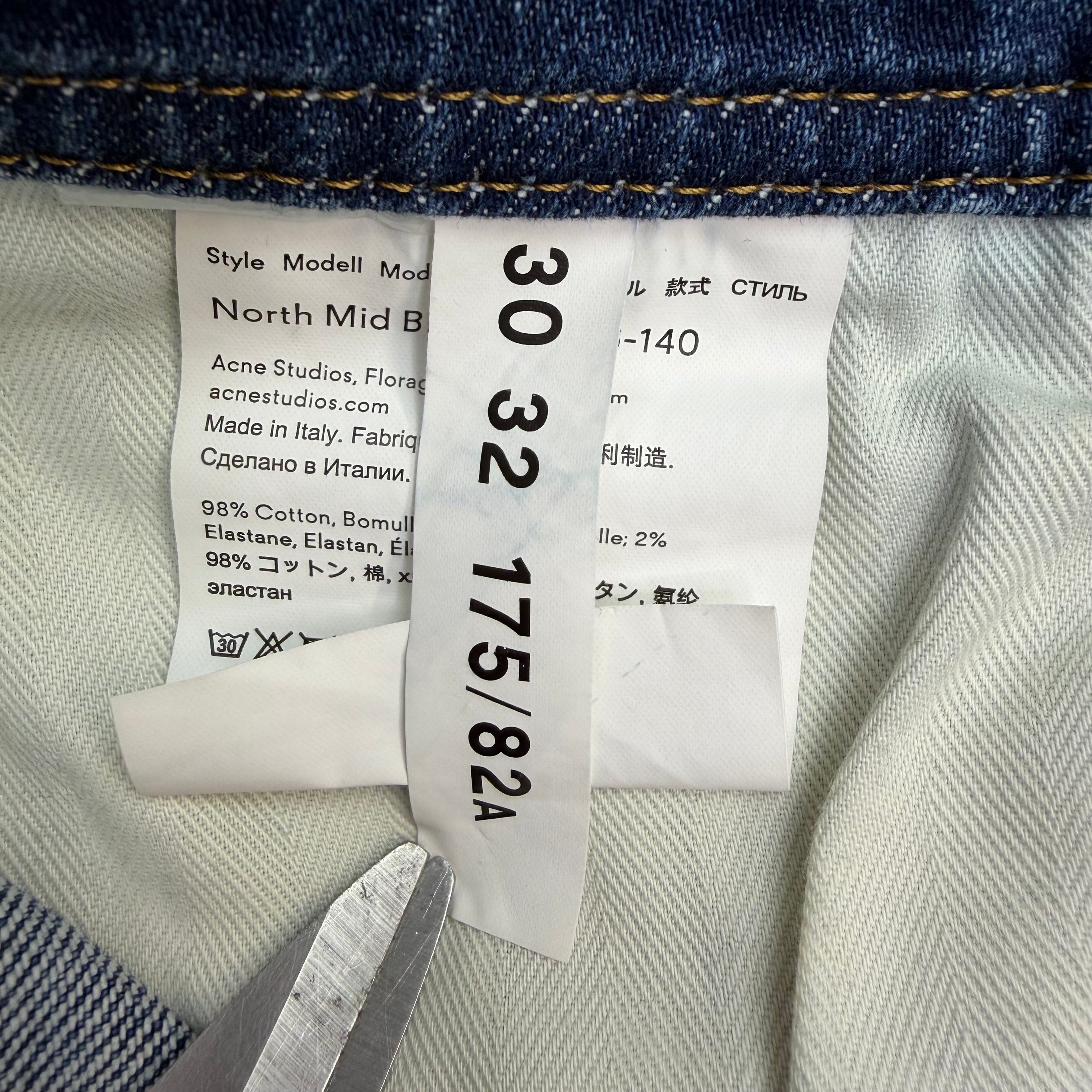 Acne Studios Mid North Skinny Jeans Blue