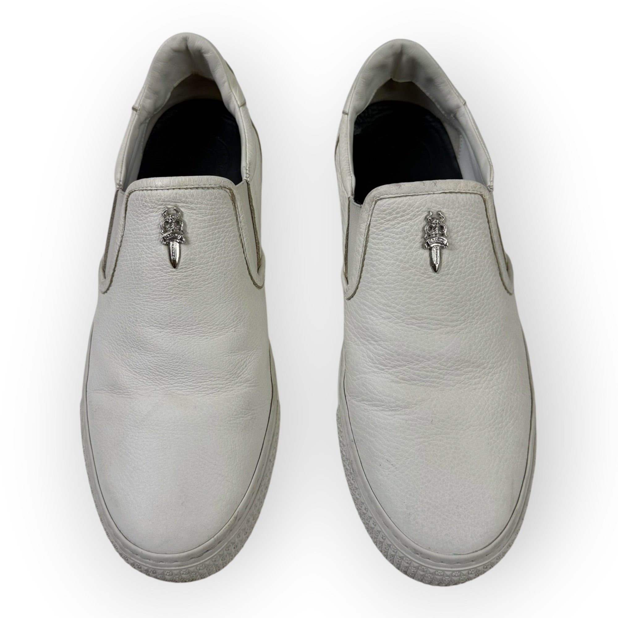 Chrome Hearts Dagger Slip-On Sneakers White (Used)