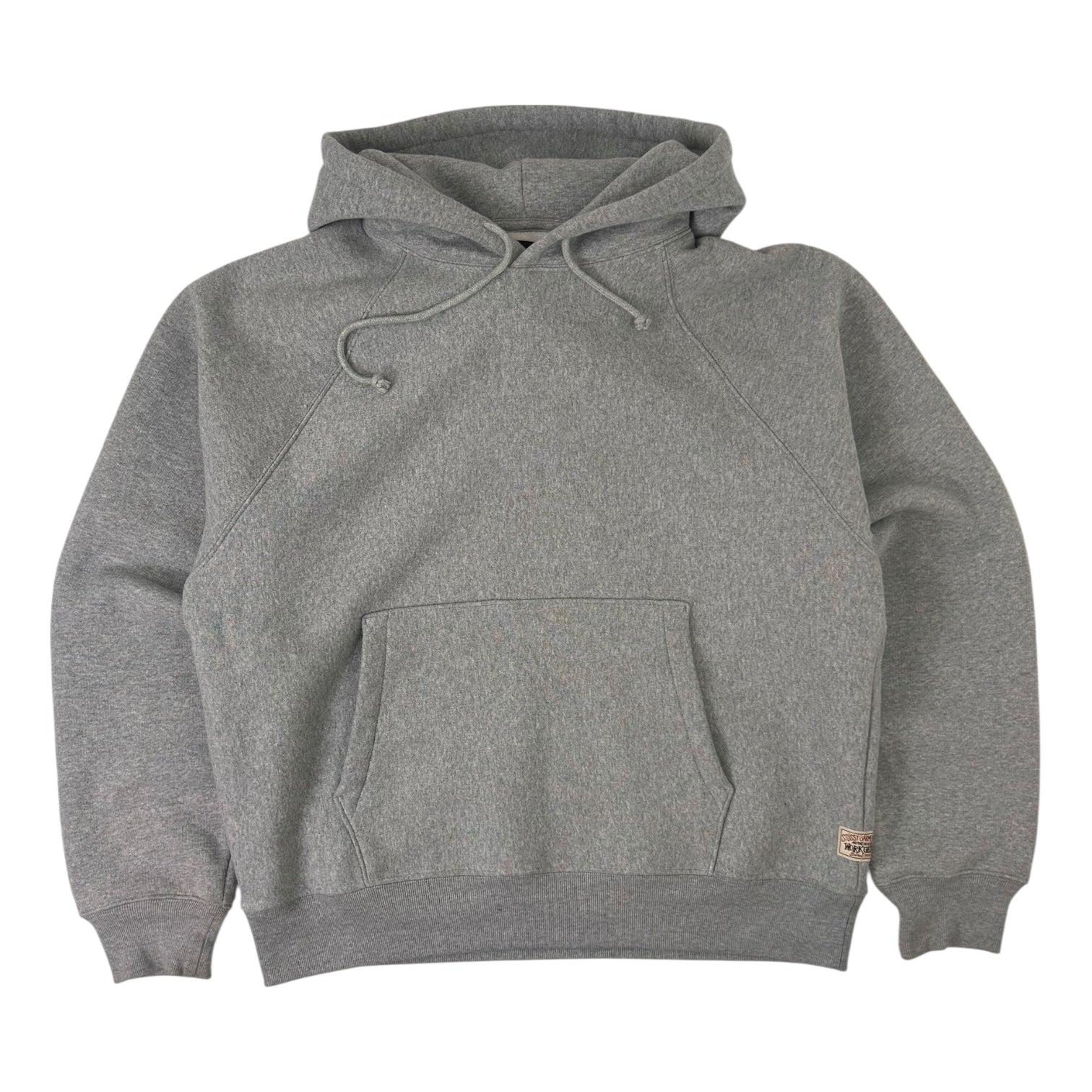 Stussy Raglan Fleece Hoodie Grey